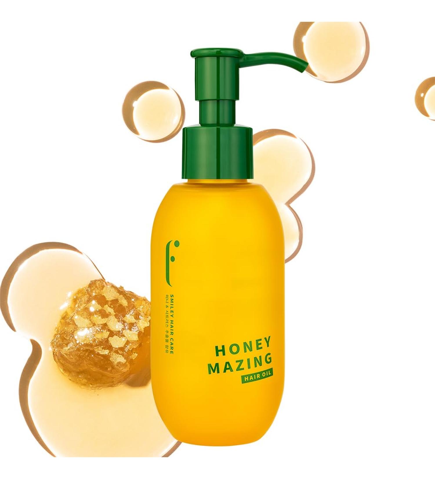 Honeymazing Hair Oil - Nourishing Honey Hair Care Treatment with Avocado & Rosemary for Heat Damage Repair | 3.3 Fl Oz - Buy Online on GoSupps.com