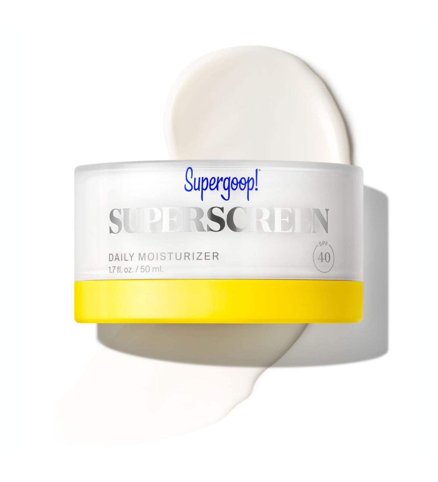 Supergoop! Superscreen SPF 40 PA+++ Hydrating Daily Moisturizer 1.7 fl oz - Reef-Friendly Sunscreen for UV Protection, Pollution, Blue Light - Buy Now - Buy Online on GoSupps.com