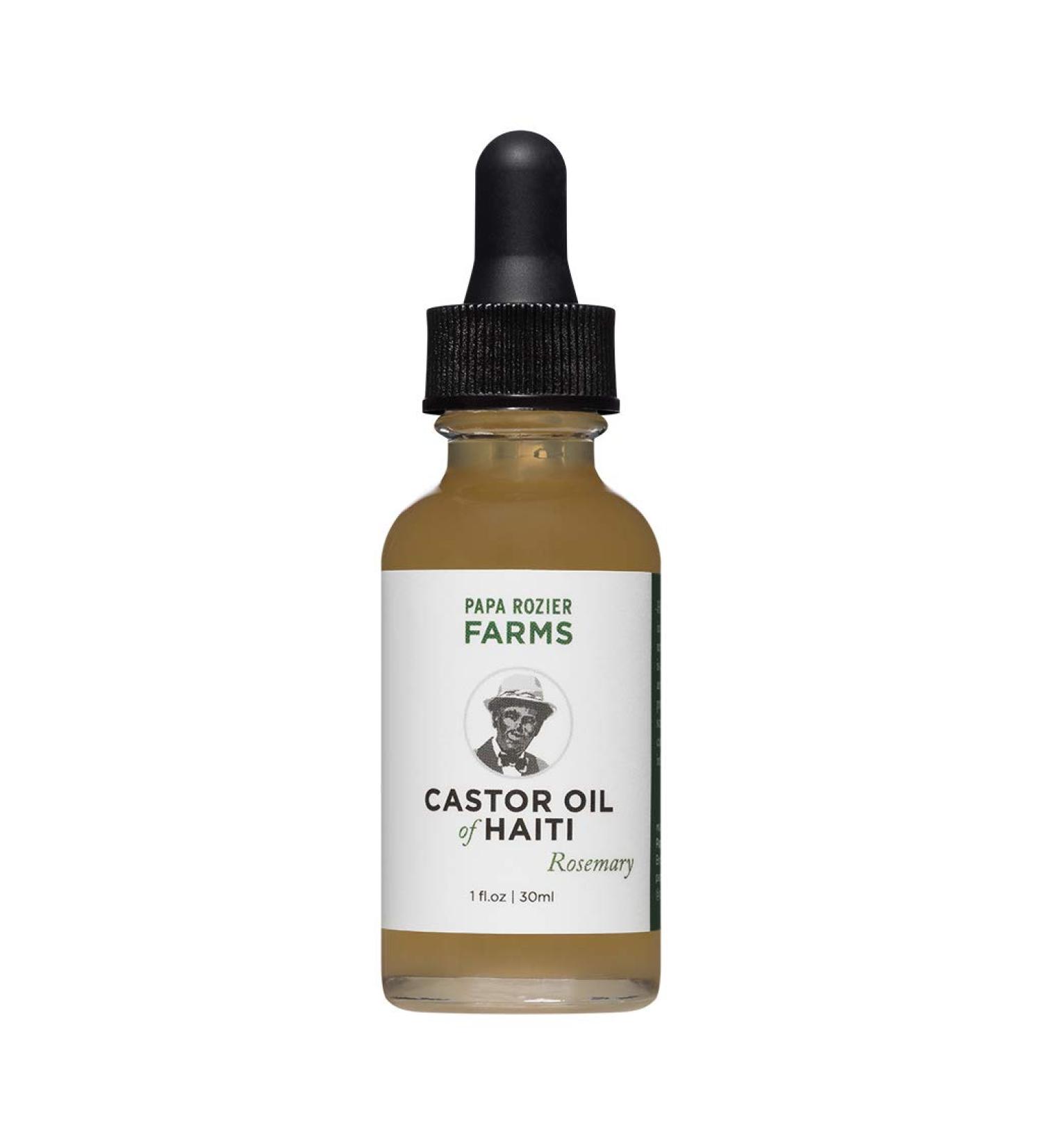 Rosemary Castor Oil of Haiti - Cold Pressed - Hexane Free - Hair Growth - Thicker Eyelashes & Brows
