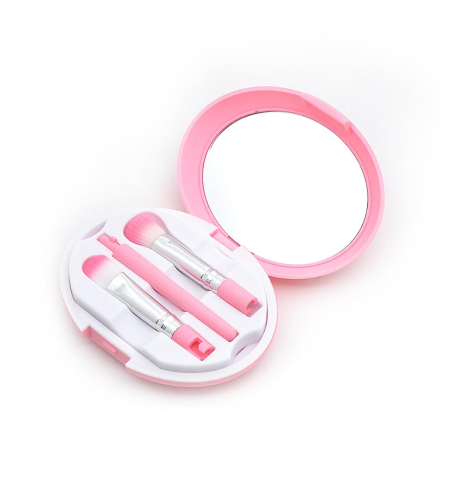 Outanaya 1 Set 5 Pcs Eye Brush Cosmetic Tool Essential Kit for Daily Eye Makeup Beauty Kit Makeup Brush Pink - Buy Online on GoSupps.com