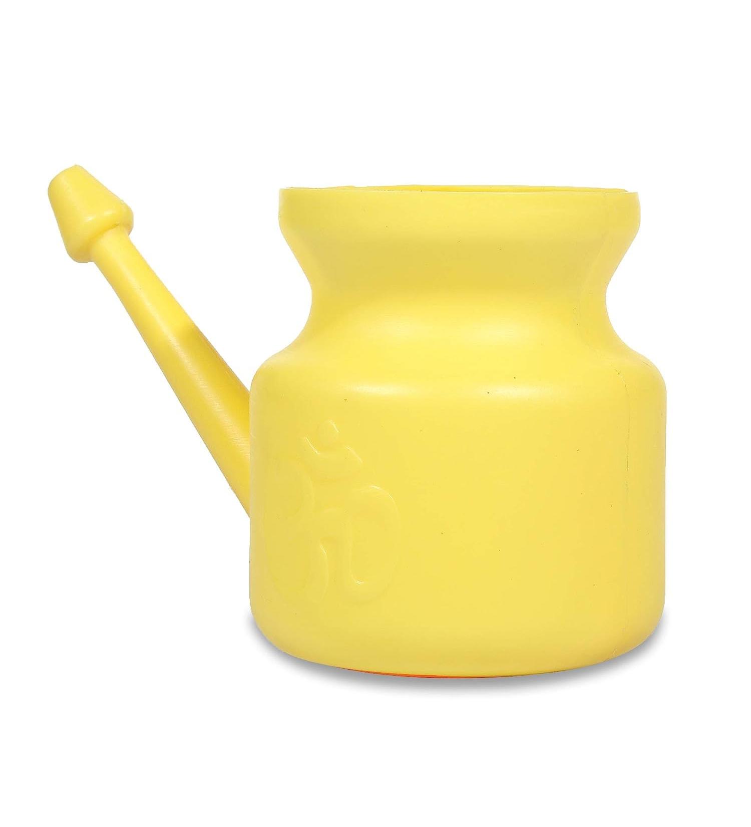 400 ML jal neti Pot Round for Sinus Water Capacity (Yellow)
