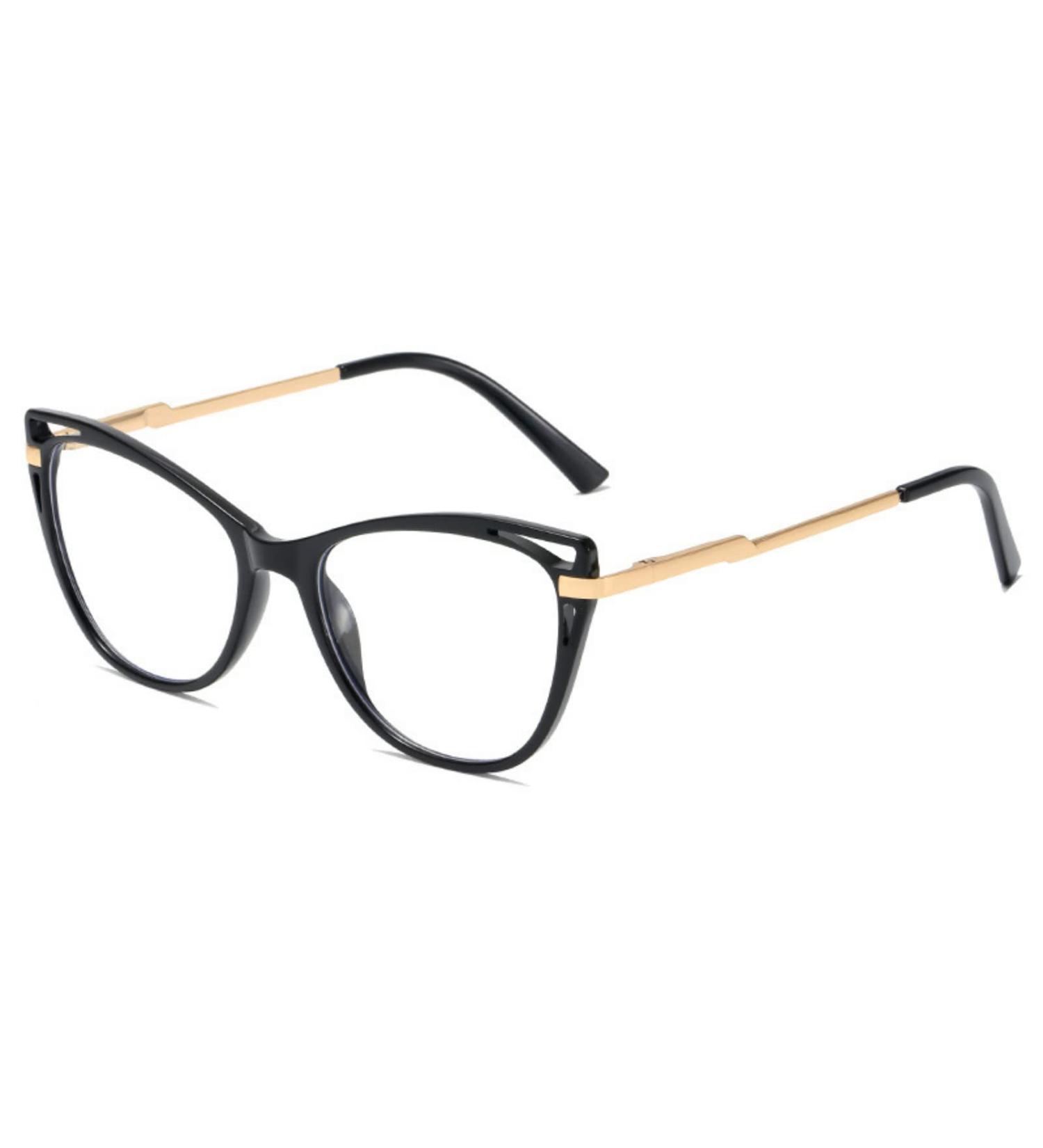 Buy FLYRANGOOV Cat Eye Blue Light Blocking Glasses for Men & Women | Computer & UV Glare Protection (Black) - Buy Online on GoSupps.com