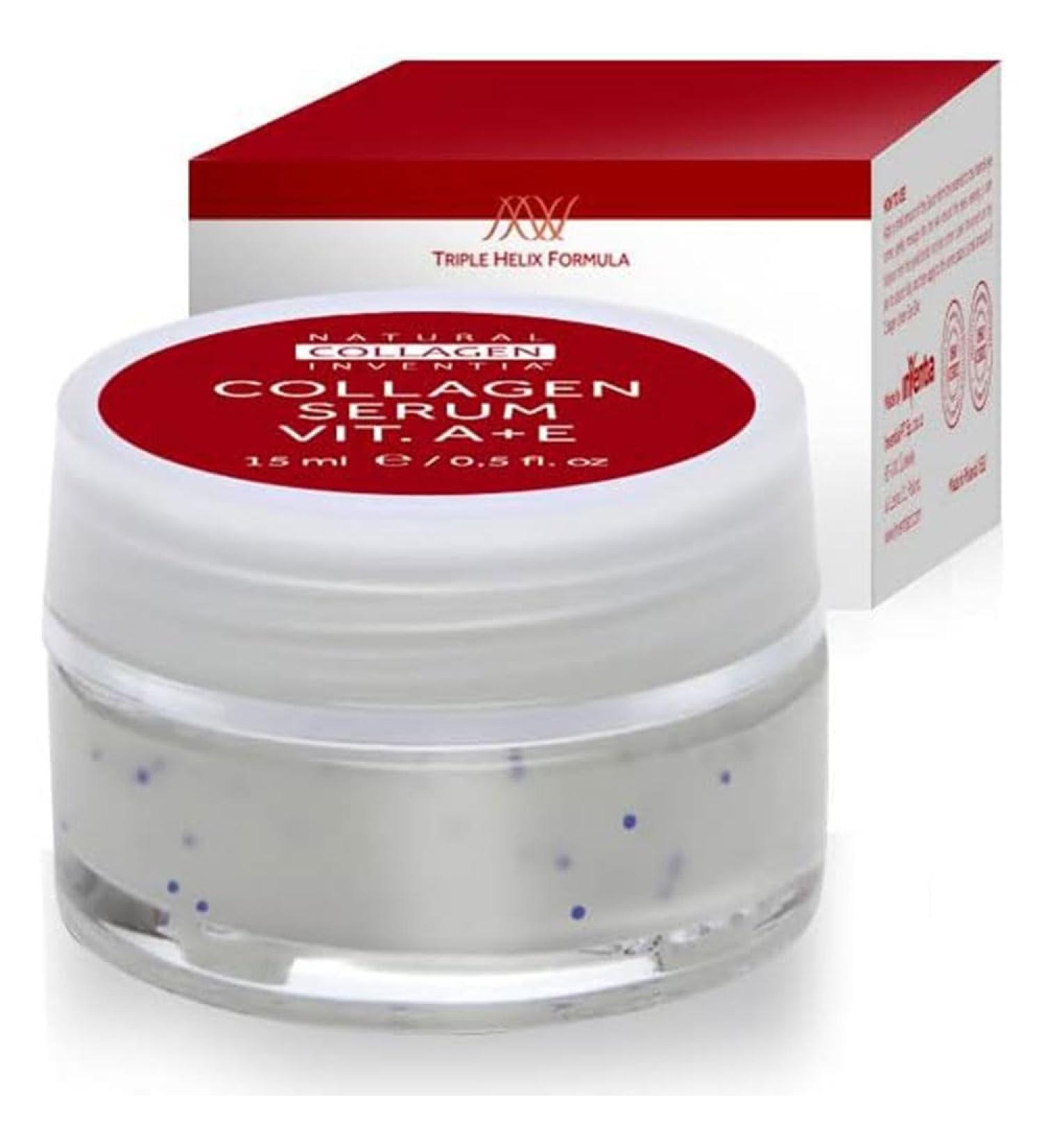 Natural Collages Inventia Collagen Serum for Eyes - Anti-Wrinkle & Dark Circle Care with Vitamins A & E | 15ml Eye Cream for Hydration & Regeneration - Buy Online on GoSupps.com