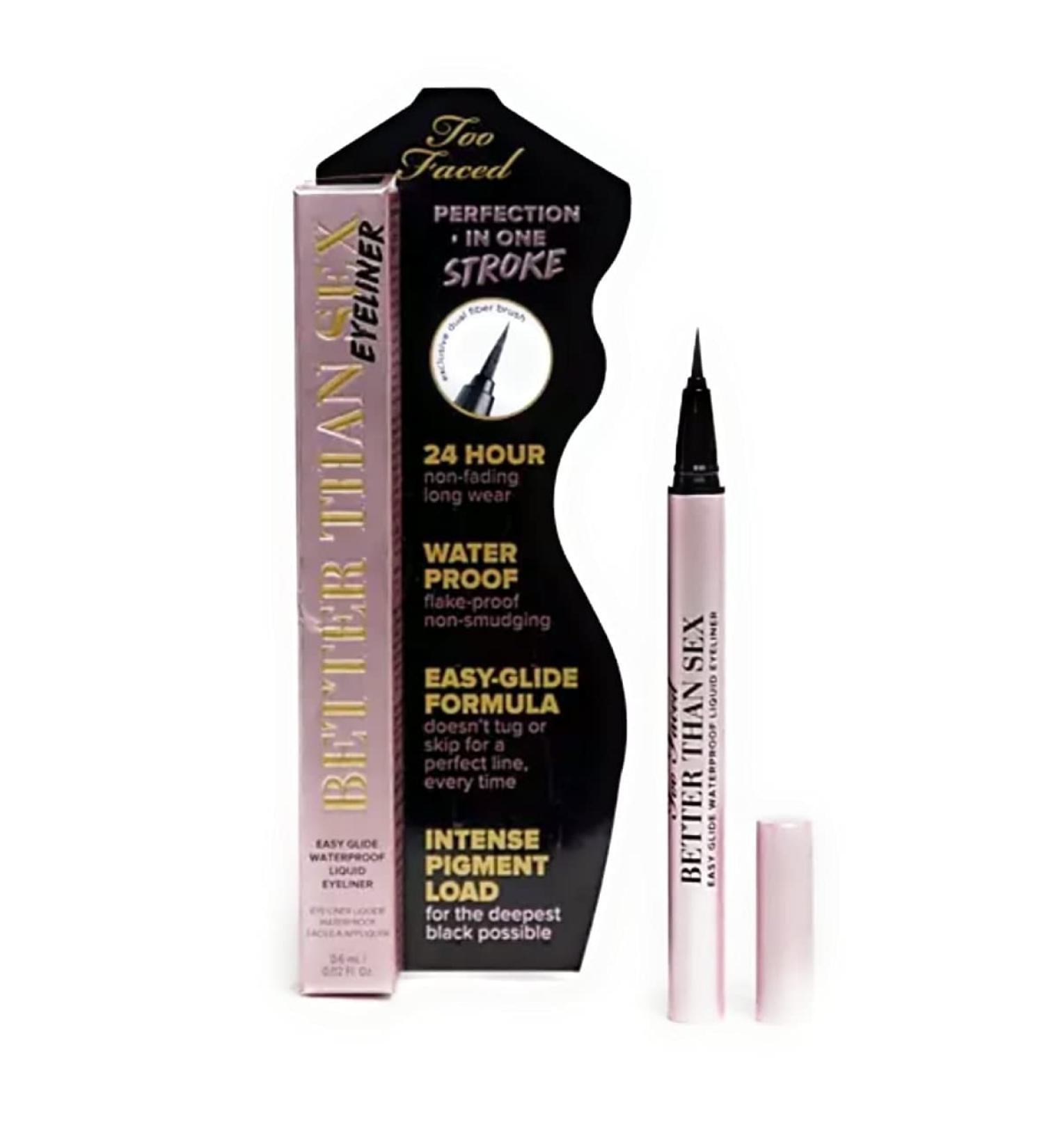 Too Faced Better Than Sex Waterproof Liquid Eyeliner - Long-Lasting Precision - Buy Online on GoSupps.com