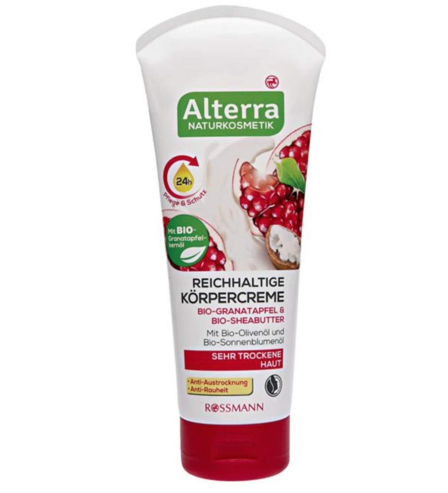 Rich body cream organic pomegranate & organic shea butter