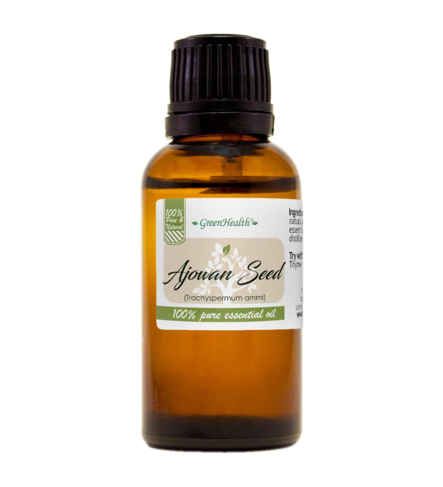 1 fl oz Ajowan Seed Essential Oil (100% Pure & Uncut) - GreenHealth - Buy Online on GoSupps.com