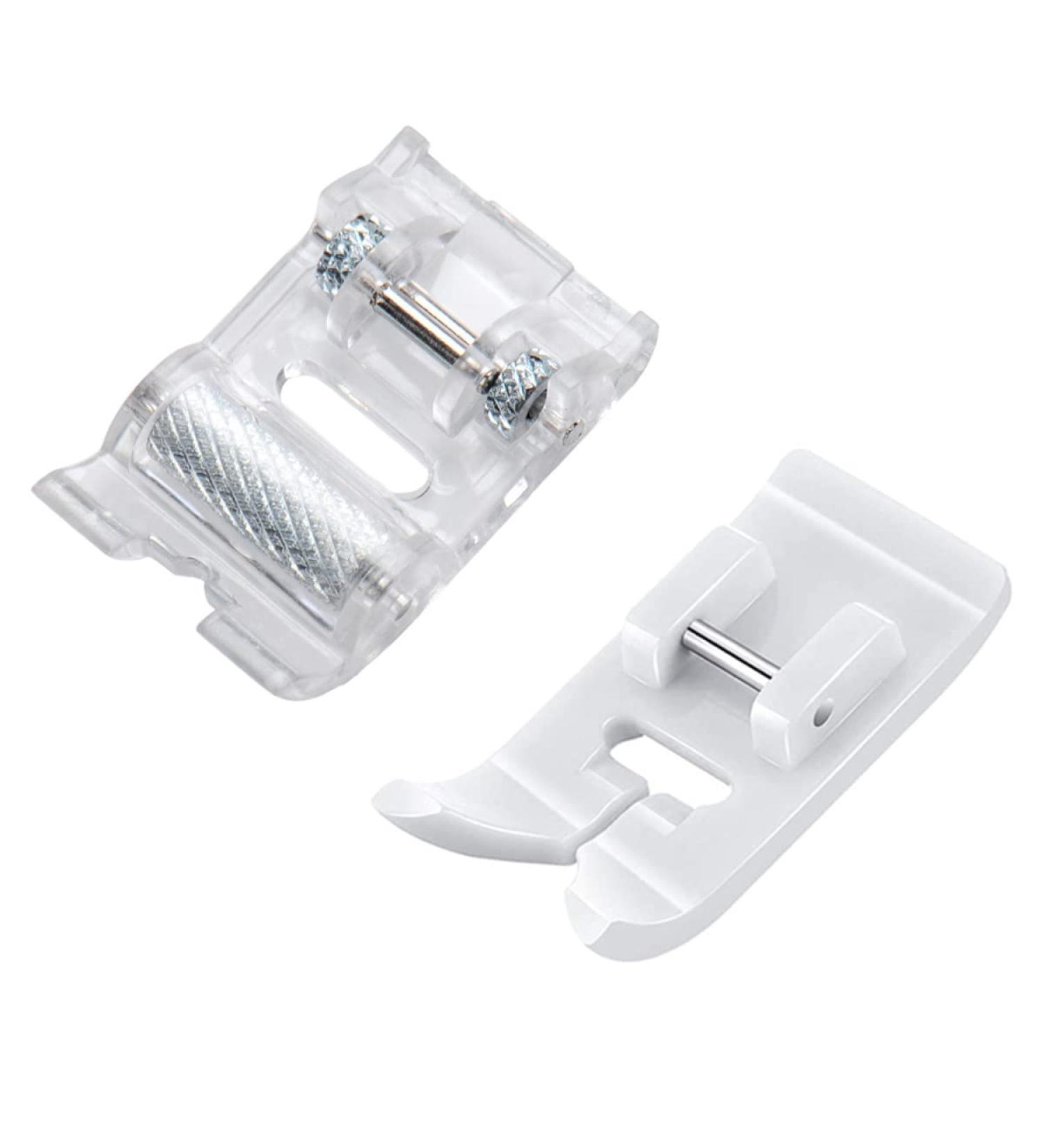 2 PCS Roller and Teflon Non-Stick Sewing Machine Presser Foot Set - Fits Low Shank Snap-On Singer Brother Babylock Janome Machines - Buy Online on GoSupps.com
