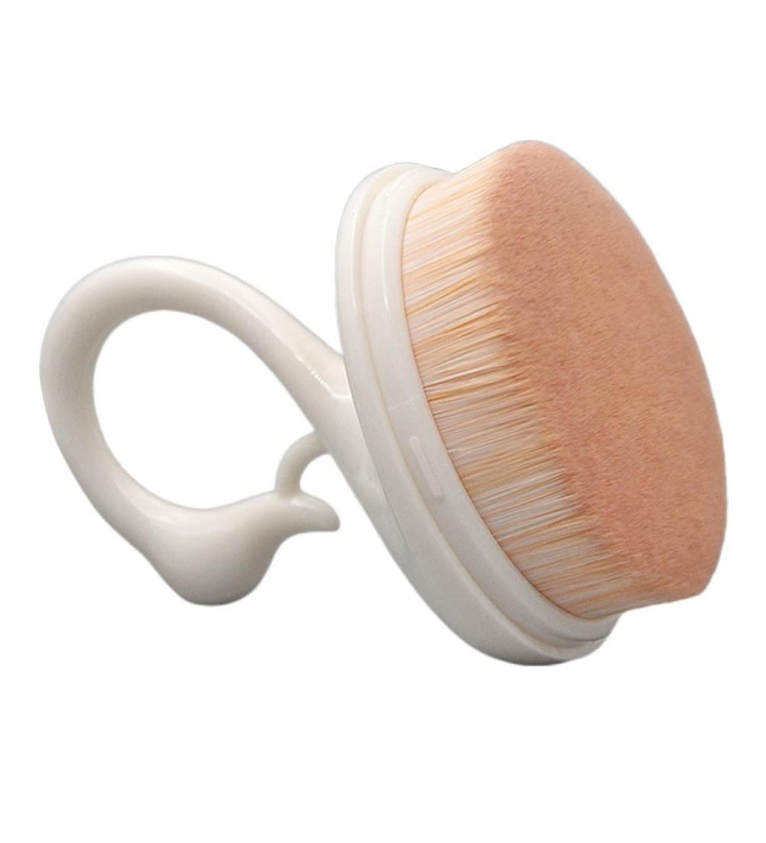 Buy Swan Foundation Makeup Brush - Portable Blush & Powder Brush for Liquid Application | 1pc Miss White Beauty Brush for Travel - International Shipping - Buy Online on GoSupps.com