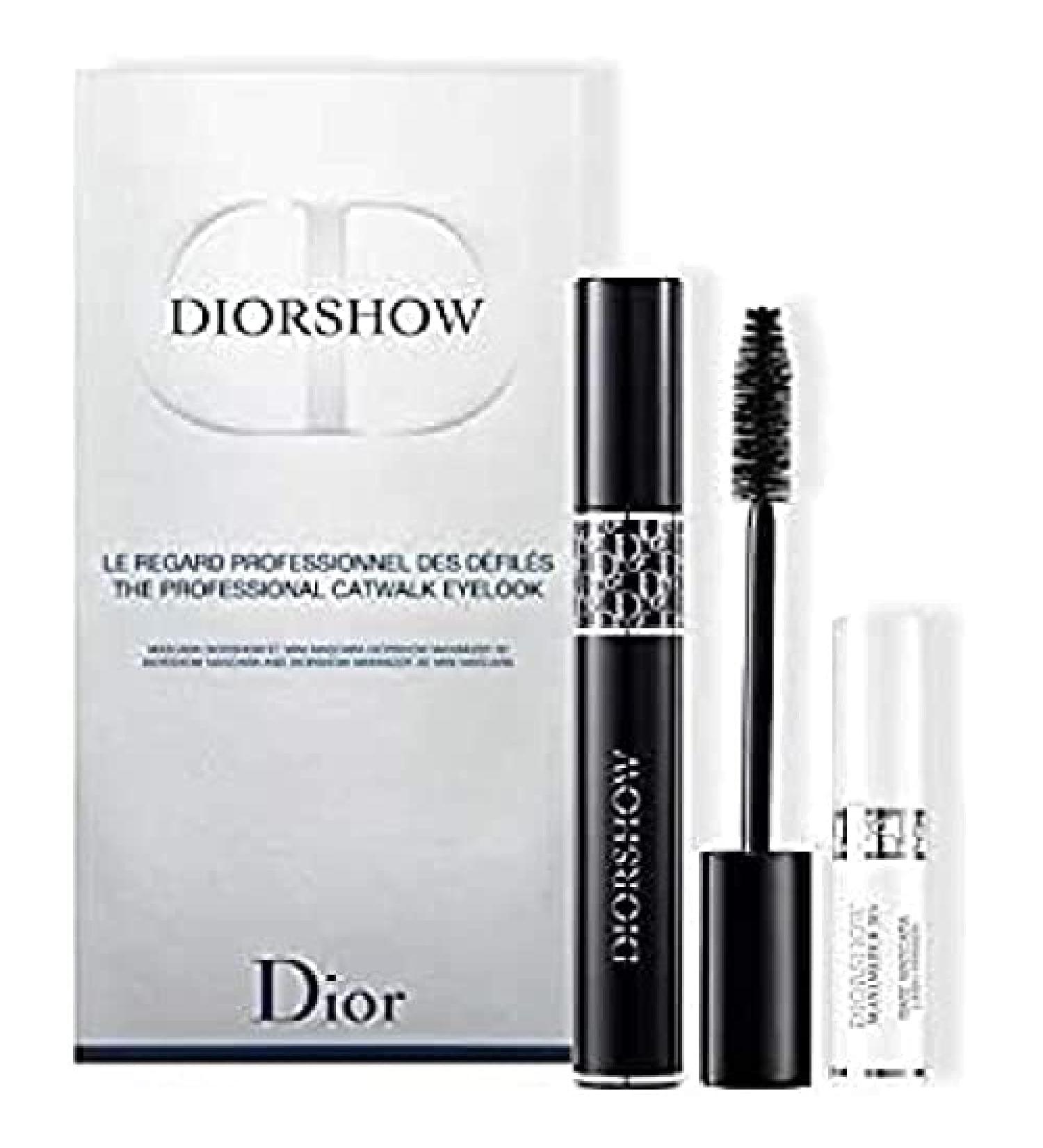 Christian Dior Diorshow 2 Piece Set (mascara 090  0.33 Oz + Maximizer 3d Base Mascara 0.13 Oz)