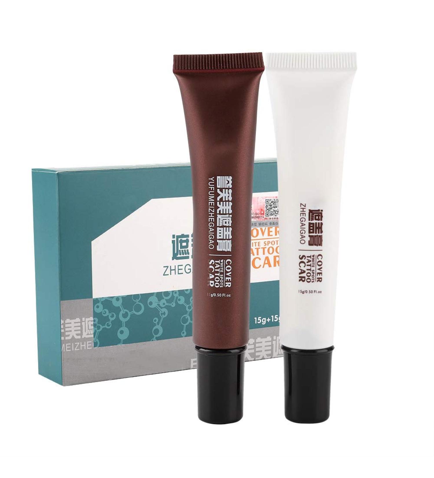 Professional Waterproof Tattoo Concealer Cream - Cover Dark Spots, Scars, Vitiligo - Body Makeup for Men and Women - Buy Online on GoSupps.com