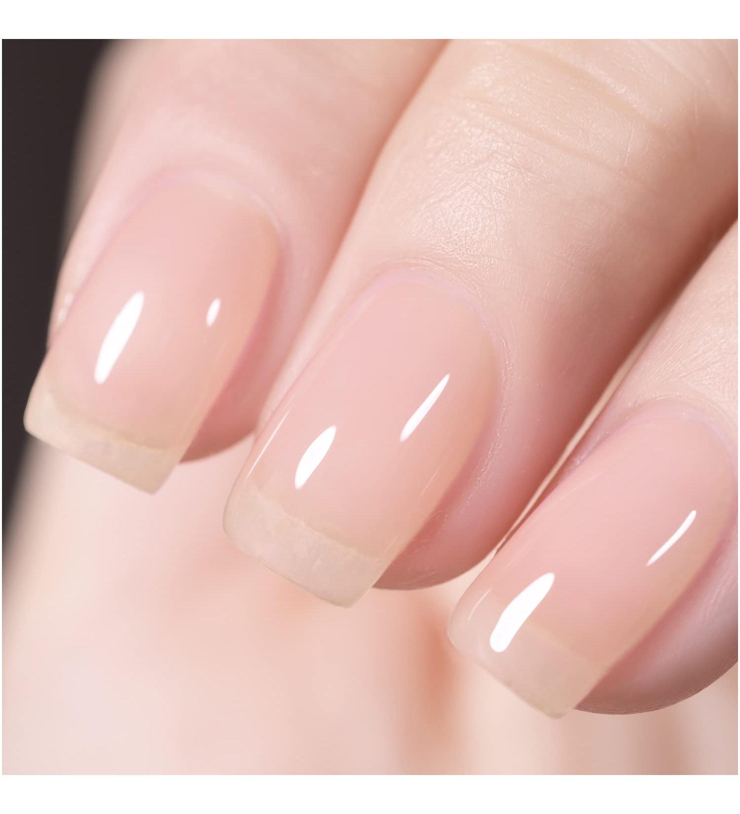 GAOY Jelly Nude Gel Nail Polish 16ml - Sheer Milky Pink Translucent UV Light Cure for Nail Art DIY - Color 1643 - Buy Online on GoSupps.com