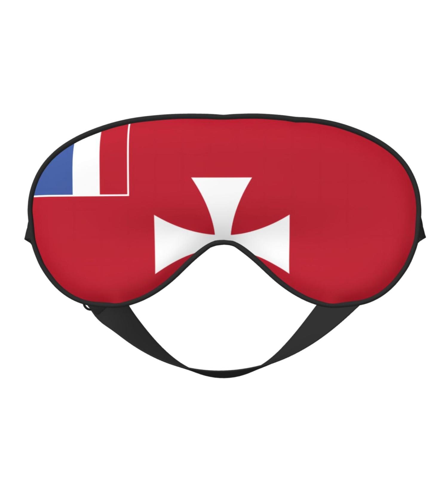 Flag of Wallis and Futuna Islands Soft Eye Mask - Comfortable Light Blocking Sleep Mask for Side Sleepers - Buy Online on GoSupps.com