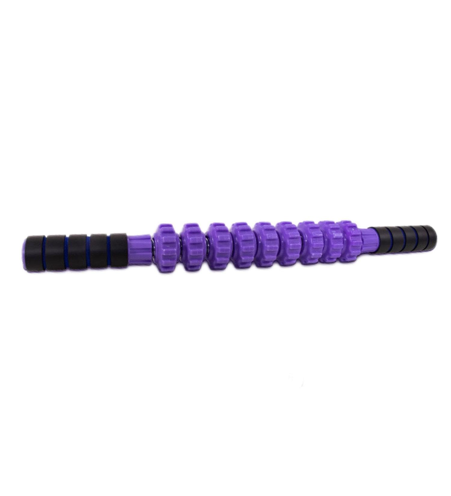 Body Massage Sticks | Muscle Soreness Relief Tool for Athletes | Cramps Relief Roller - Blue/Purple Foam Handle - Buy Online on GoSupps.com