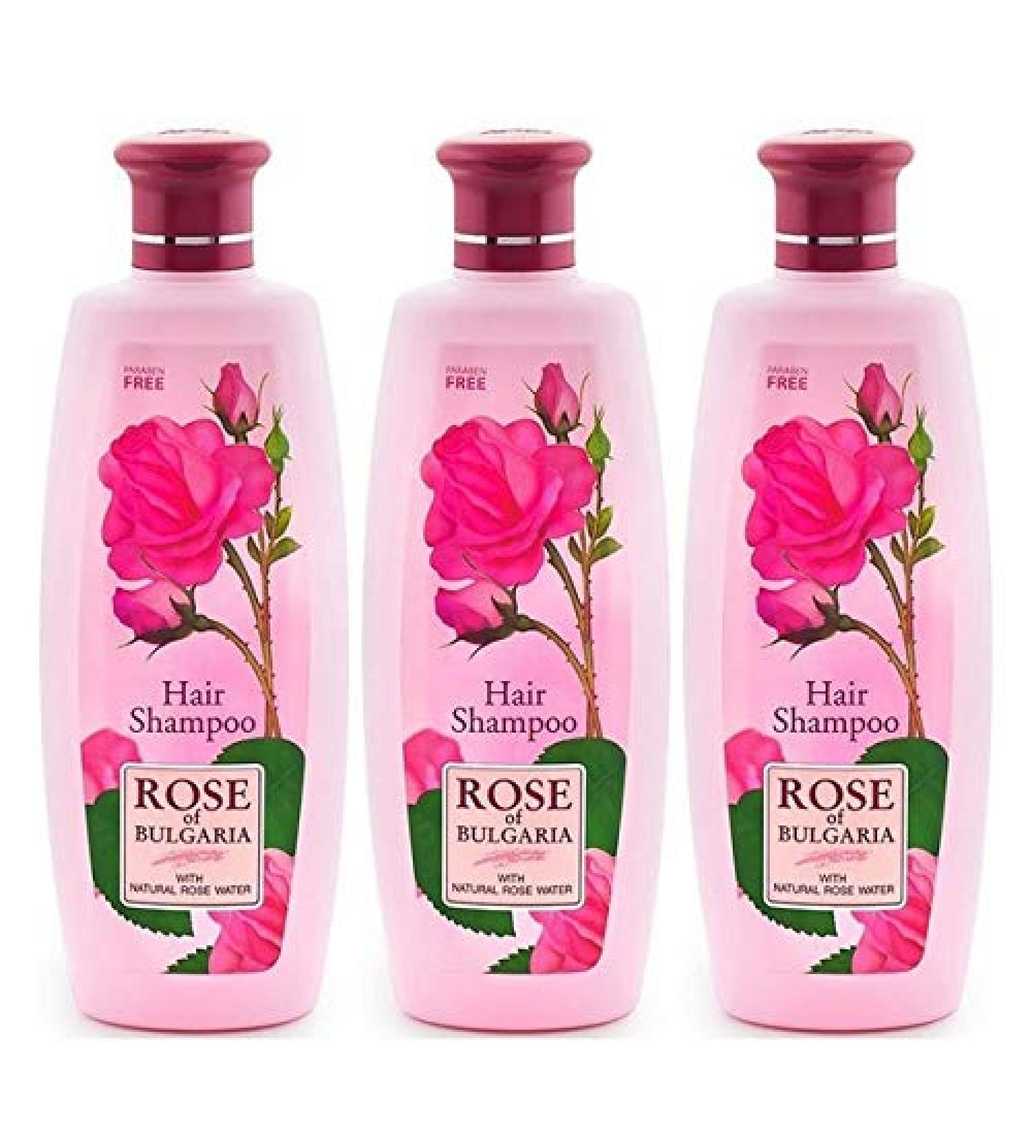 BioFresh Rose of Bulgaria Shampoo for all hair types with rose water 3 x 330 ml