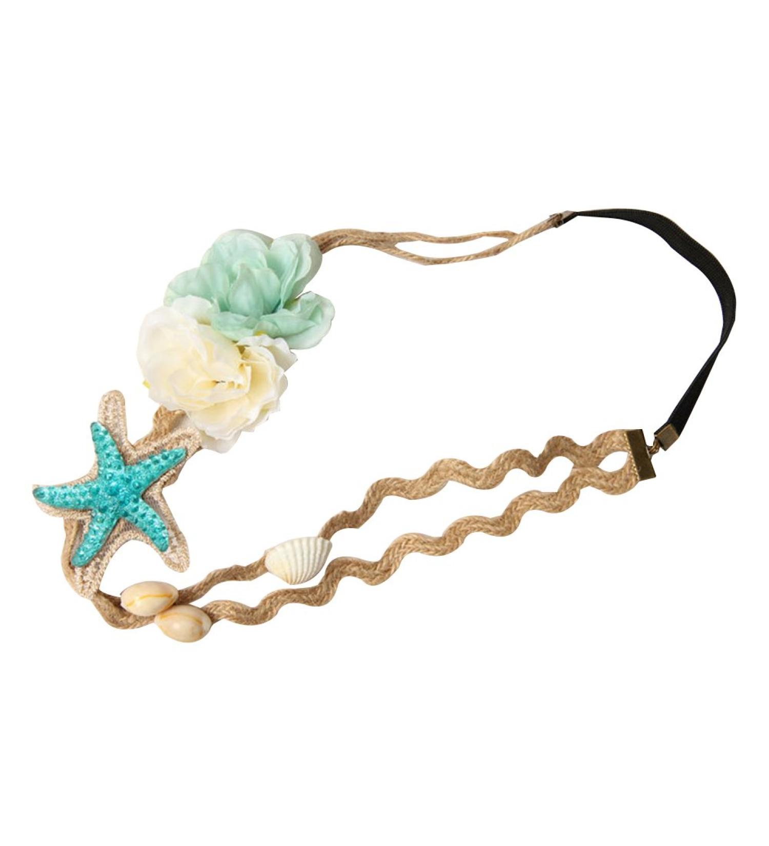 Stunning Beach Shell Forehead Headband for Brides | Beautiful Bridal Hair Accessories - Buy Online on GoSupps.com