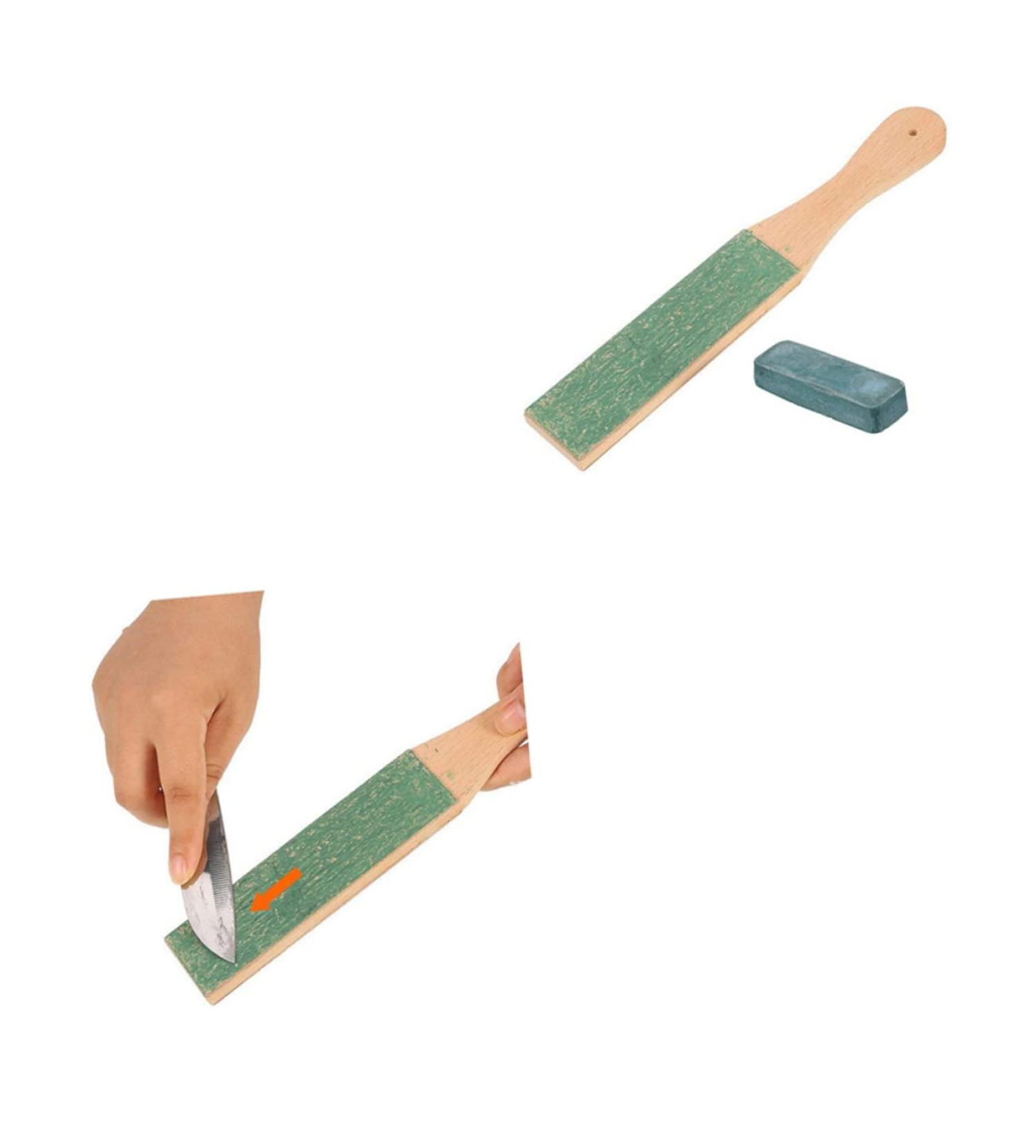 Coheali 2-ST Leather Knife Sharpener - Dual String Abrasive Paddle & Wet Stone Razor Sharpener for Precision Edge Maintenance - Buy Online on GoSupps.com