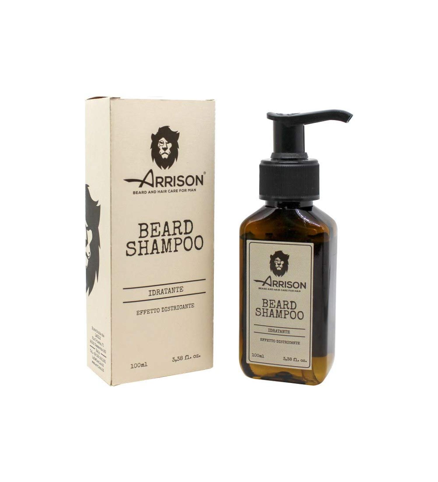 Arrison Beard Shampoo 100ml - Made in Italy Cleans & Moisturizes Beard Improves Health & Shine Pleasant Fragrance - International Shipping Available - Buy Online on GoSupps.com