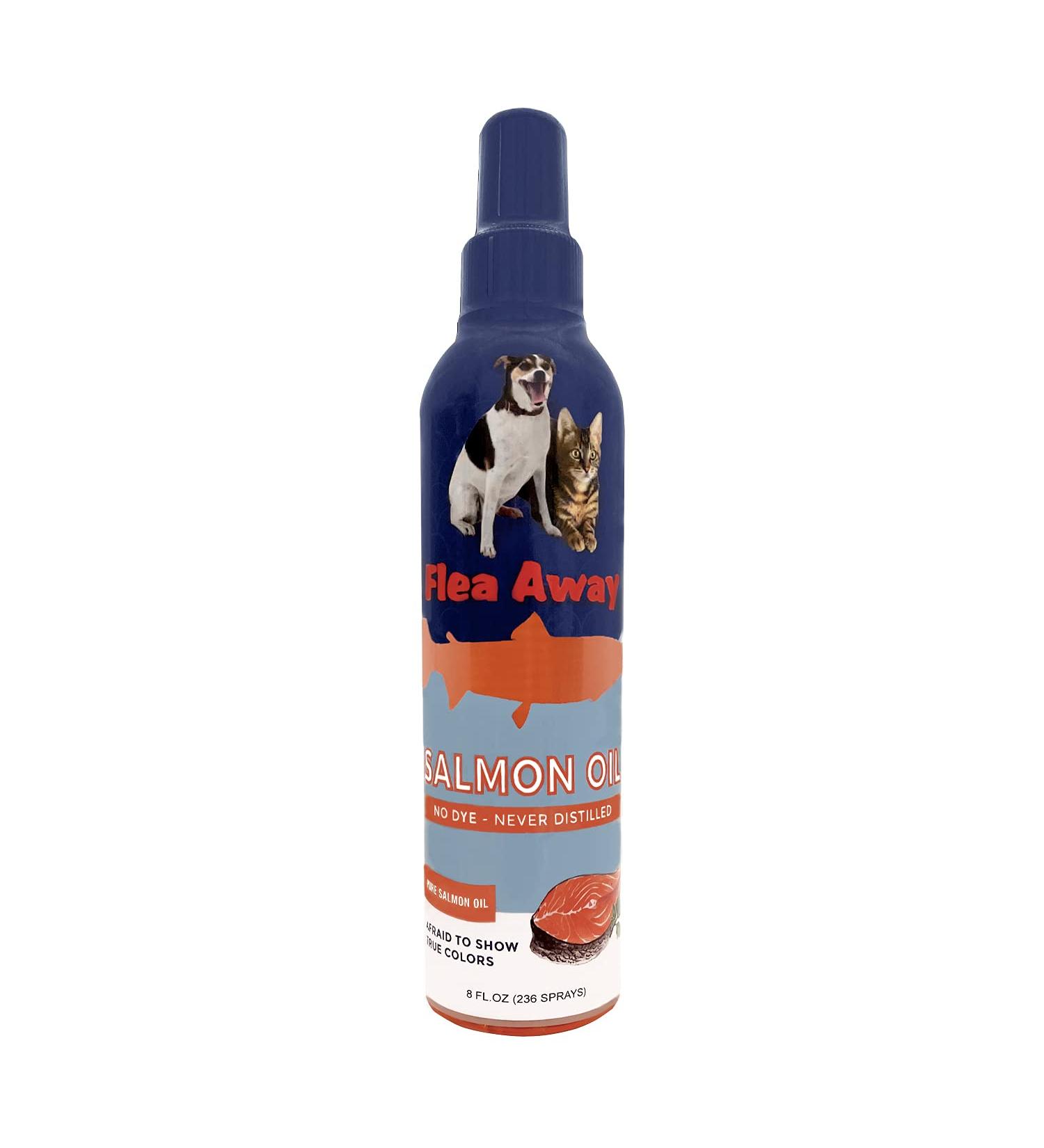 8 oz Flea Away Extra Virgin Norwegian Salmon Oil Spray - 100% Pure - Buy Online on GoSupps.com