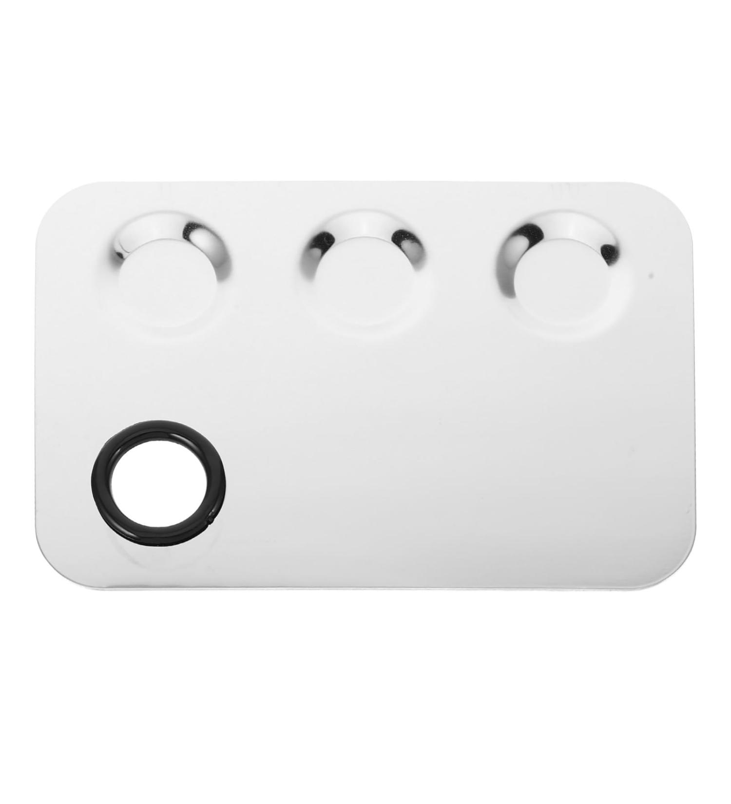 Stainless Steel Makeup Mixing Palette - Metal Foundation Tray for Cosmetics & Nail Art (5.89x3.93 Inch - Buy Online on GoSupps.com