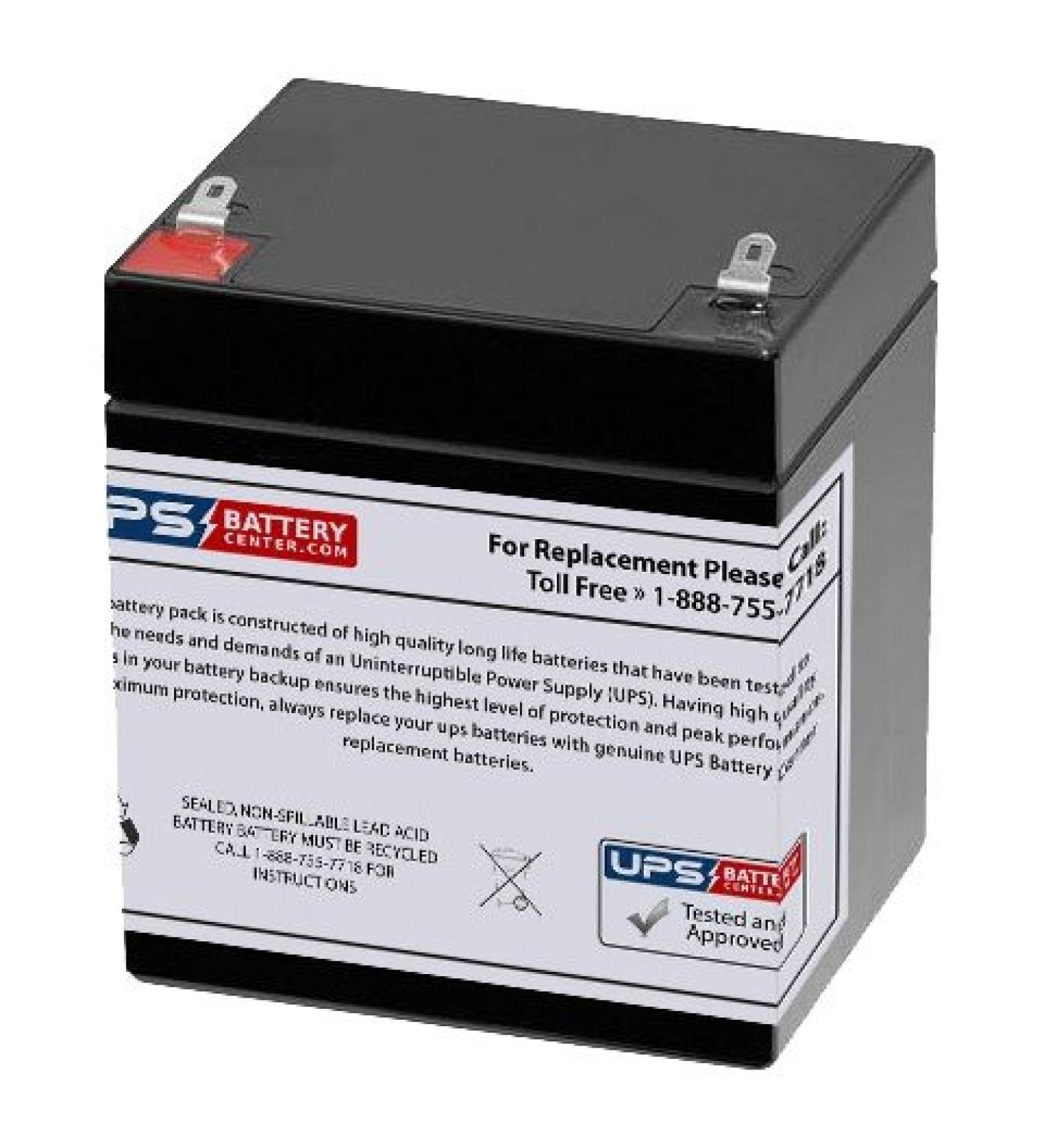 FIAMM FG20451 12V 5Ah Sealed Lead Acid - AGM - VRLA Replacement Battery