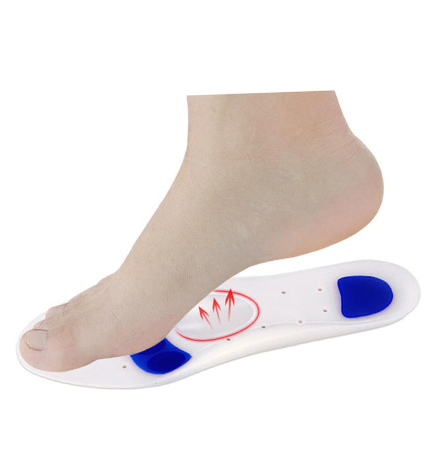 FOMIYES Silicone Insoles - Absorption Shoe Pads for Sports & Foot Care | Comfortable & Durable Insoles for All Shoes - Buy Online on GoSupps.com