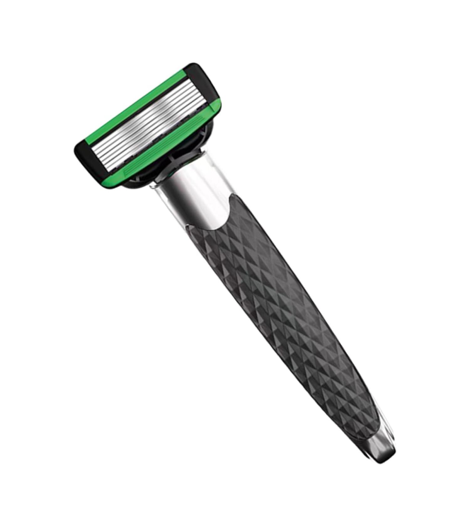 Magiclulu Professional Double-Edged Razor Set Metal Handle Haircut & Eyebrow Trimmer for Men | Premium Shaving Tools - Buy Online on GoSupps.com