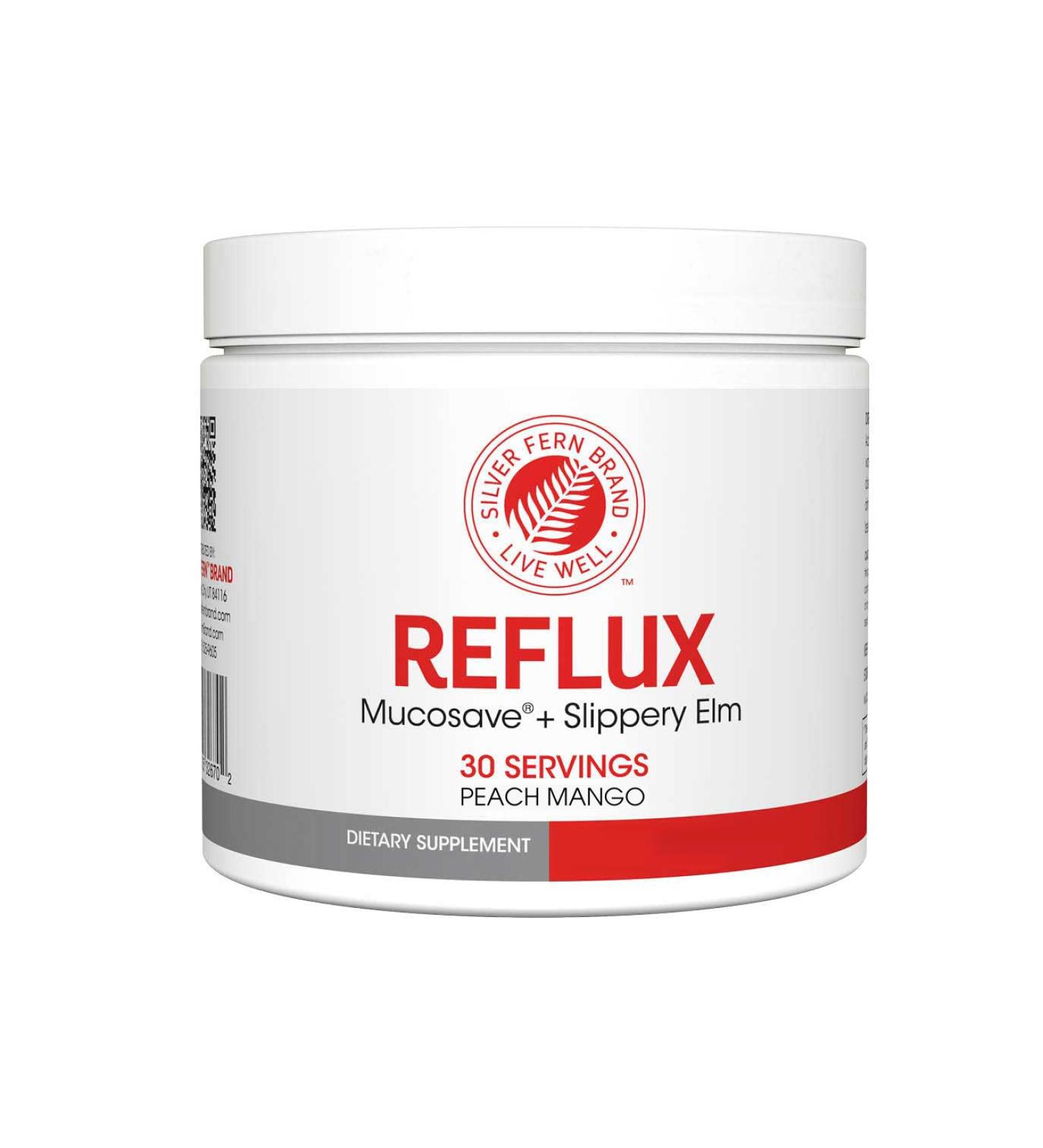 Reflux Digestive Supplement - Peach Mango Flavor - Each Tub 30 Scoops 30 Servings - Mucosal Support for Acid Issues - with Mucosave FG and Slippery Elm Bark (1 Tub) Peach Mango 2.17 Ounce (Pack of 1) - Buy Online on GoSupps.com