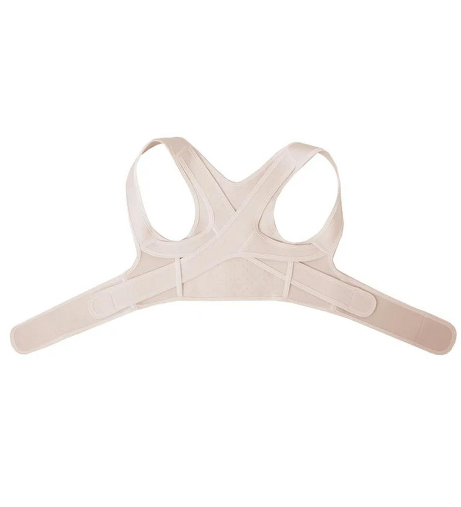 Posture Corrector Corset Clavicle Spine Posture Correction Back Support Belt Comfortable Soft Strip Corrector Beige XL - Buy Online on GoSupps.com