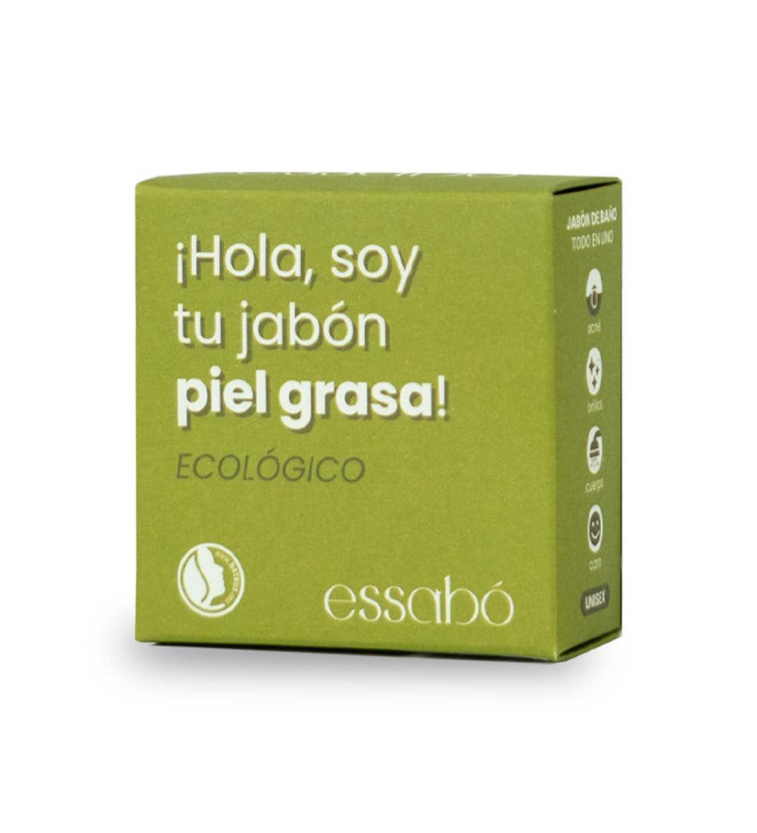 Jabones Beltran Essab Soap oily skin and acne 100 natural enriched with green clay coconut oil and olive oil ideal for oily or acne skin without allergens 120 g - Buy Online on GoSupps.com