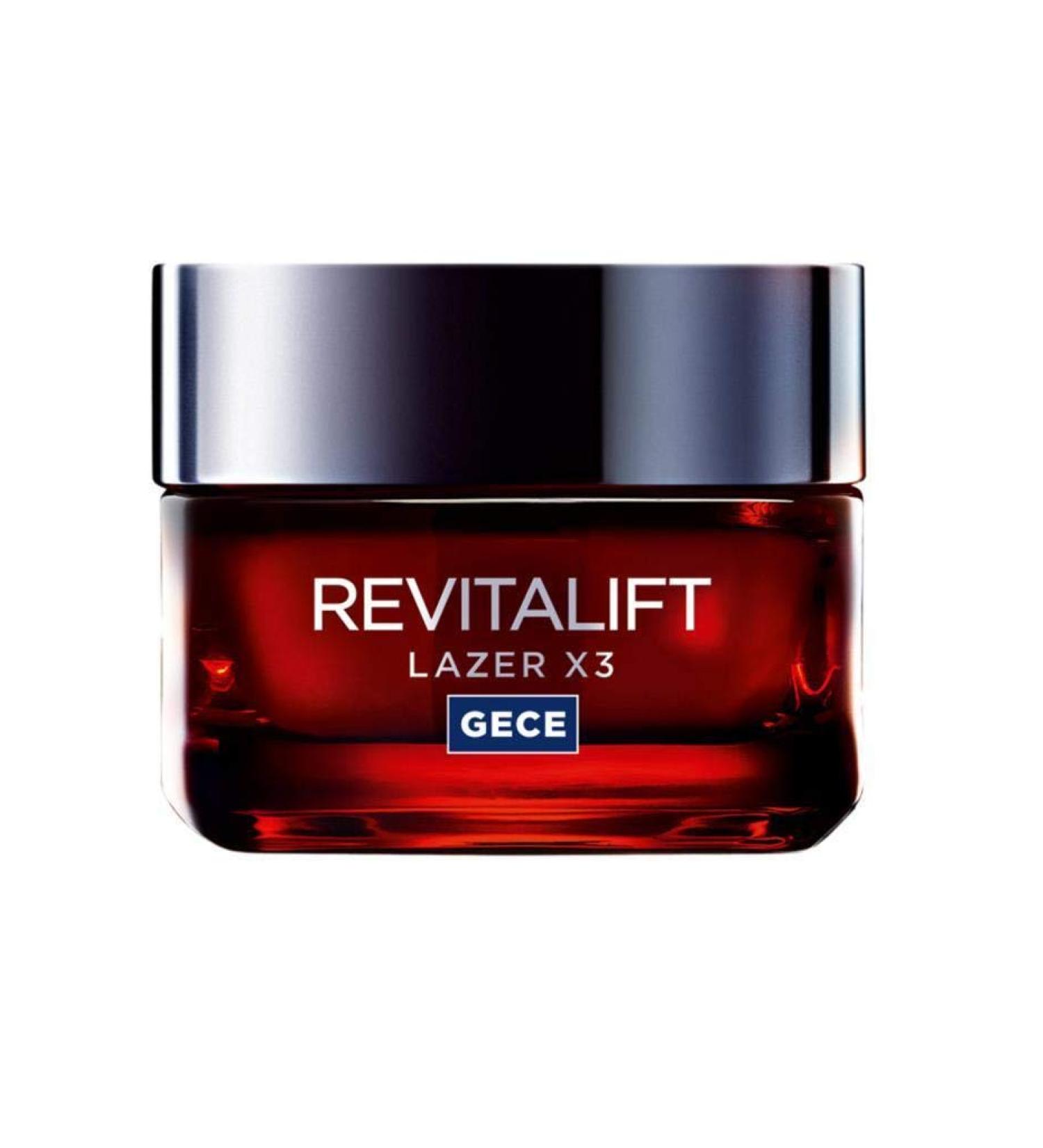 L'Or al Paris Revitalift Laser X3 Care night cream Anti-aging Acid Hyaluronic Night Mask Cream - Buy Online on GoSupps.com