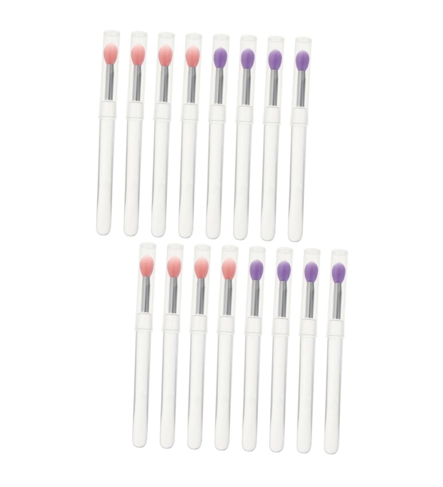 Healeved 16 Pcs Silicone Lip Brush Lip Gloss Brush Lip Scrubber Eye Shadow Makeup Lipstick Eyeshadow Brush Pp - Buy Online on GoSupps.com