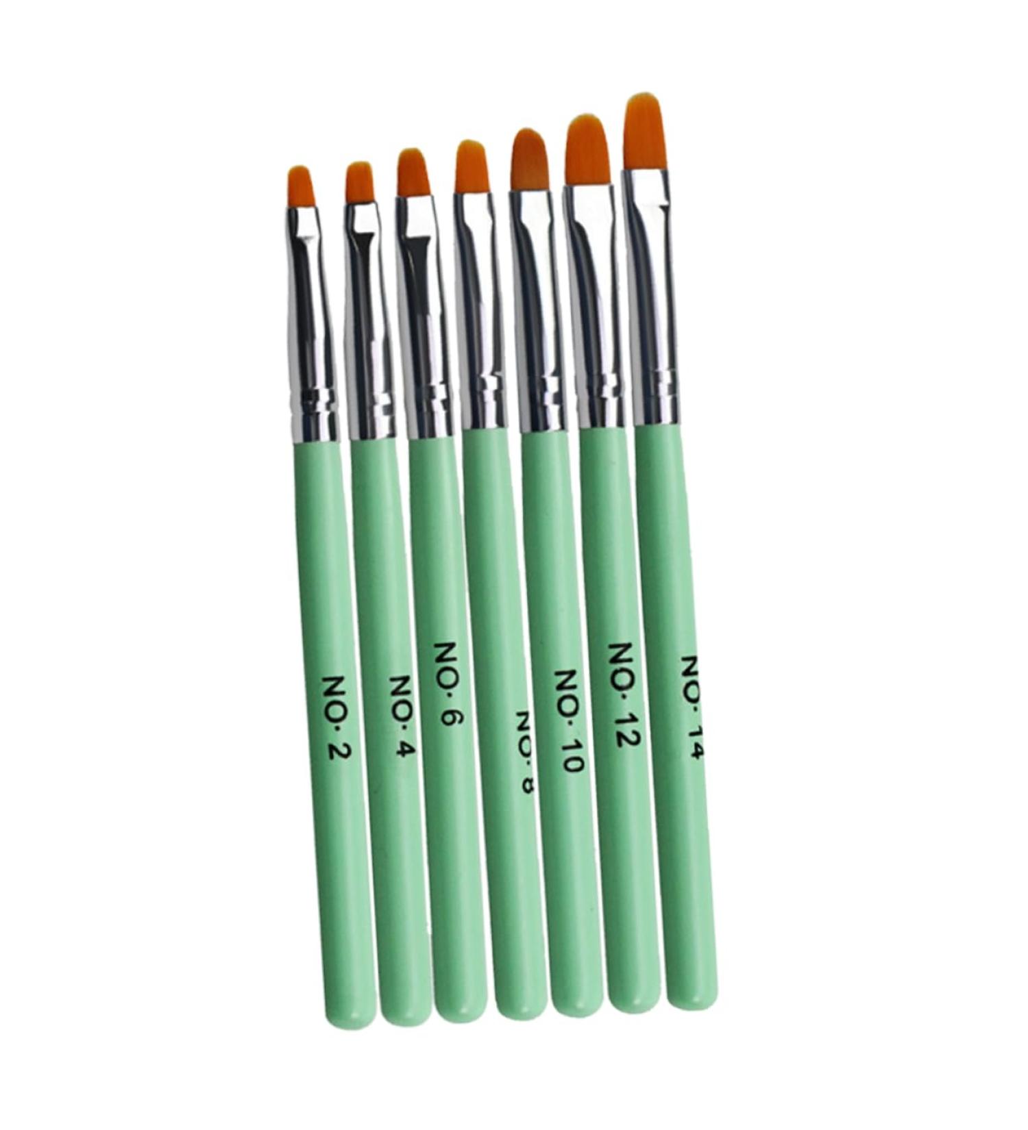 minkissy 1 Set Nail Art Gel Nail Applicator Nail Art Liner Nail Art Tools Nail Dotting Pen Nail Embellishments Manicure Nail Gel Nail Decoration Wooden Painted Accessories 13.8x1cm Green - Buy Online on GoSupps.com