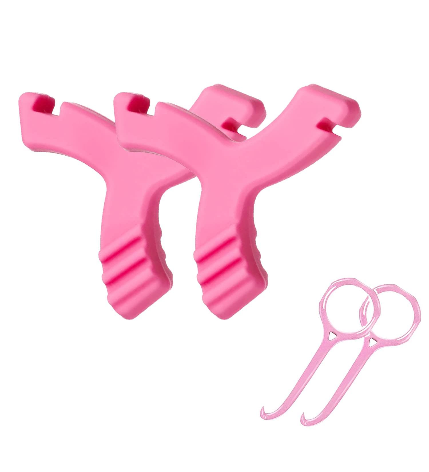 2 Pcs Y-Shaped Aligner Removal Tool & Chewies - Pink | For Invisible & Metal Braces - Buy Online on GoSupps.com