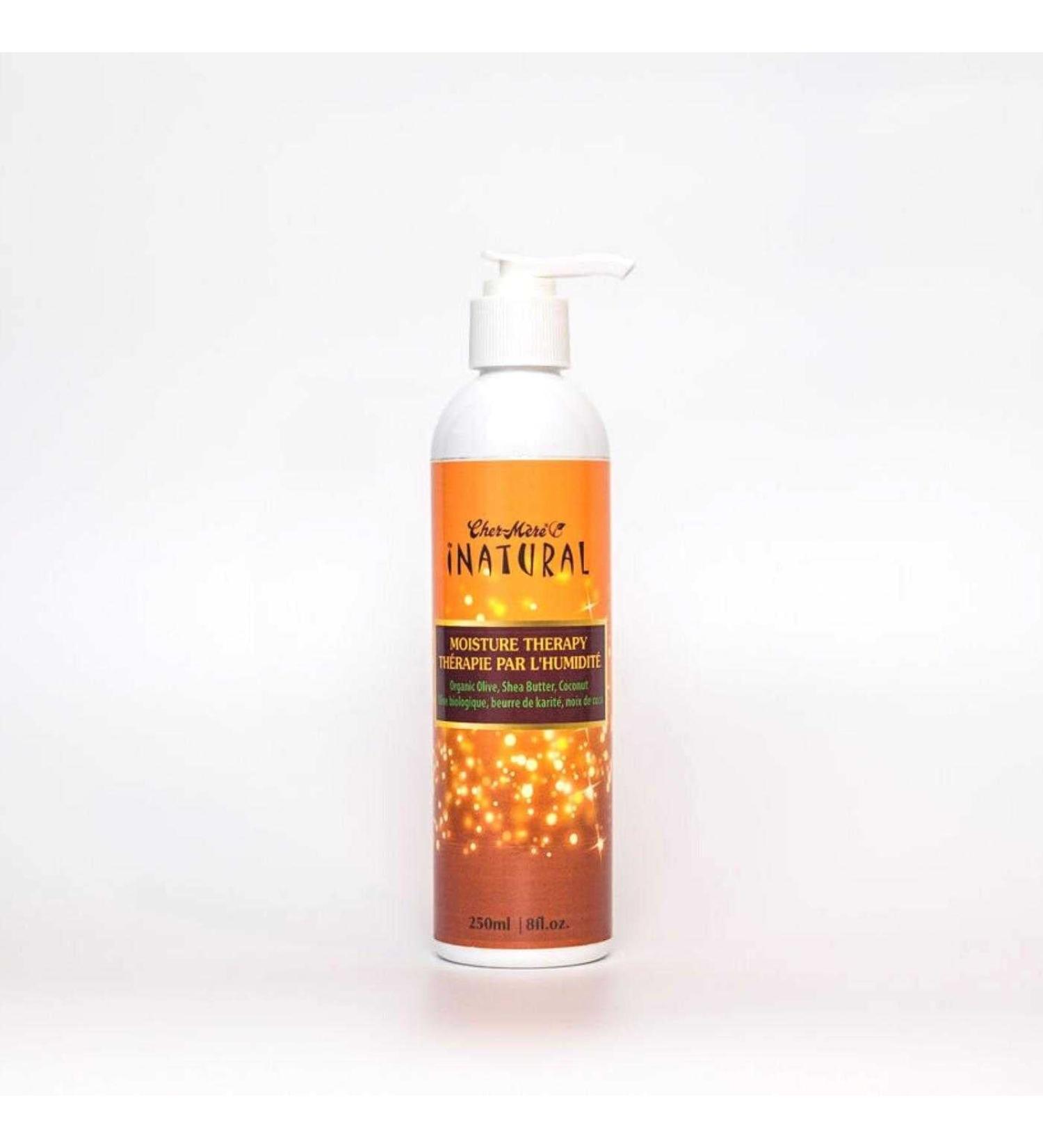 INATURAL Moisture Therapy Organic Olive Shea Butter Coconut Oil Mosisturizer Curly Hair Treatment (8 oz)