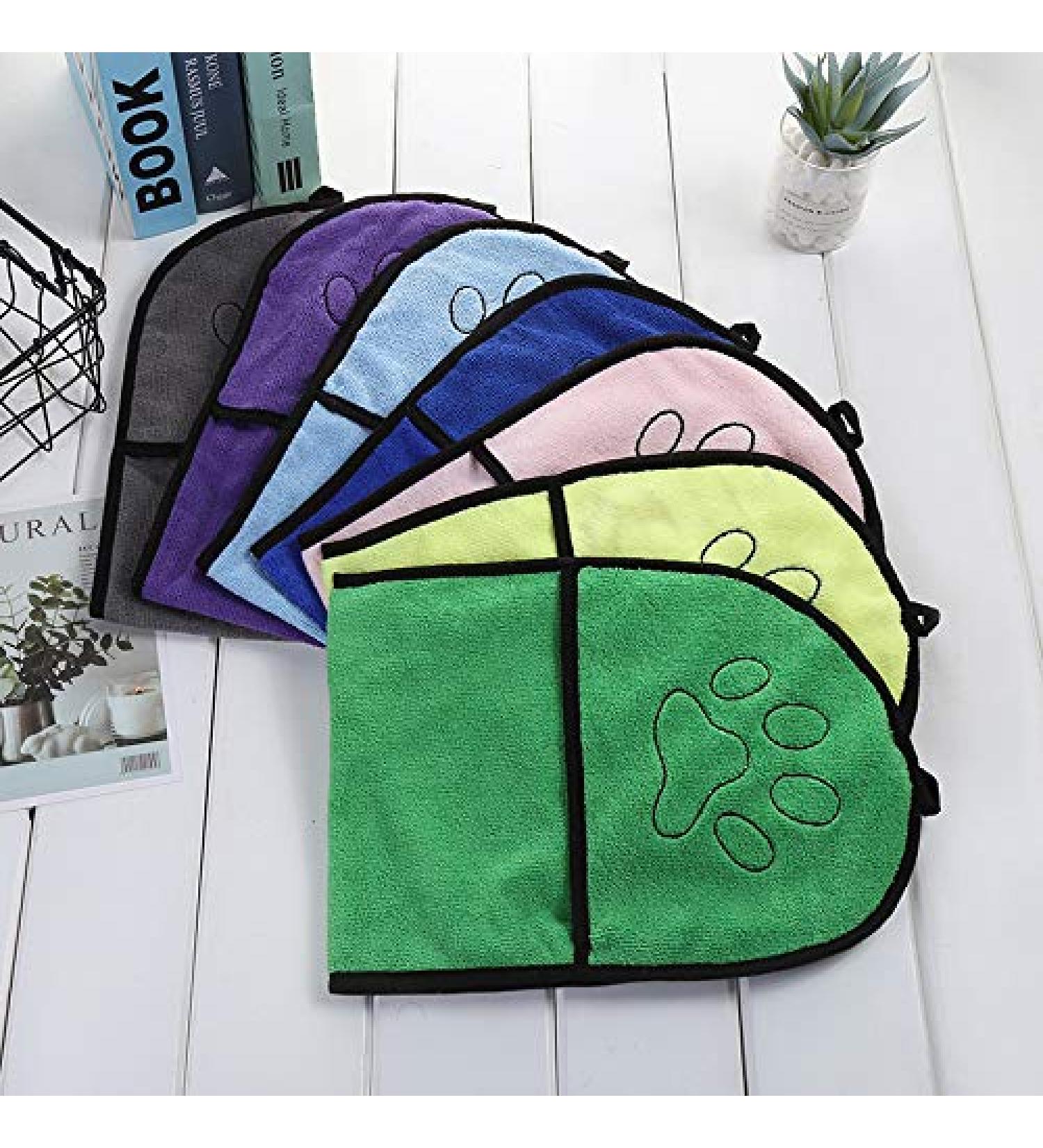 Ultra Absorbent Large Pet Towel Set - 3 Microfiber Bath Towels for Dogs & Cats | Perfect for Bathing & Drying Pets - Buy Online on GoSupps.com