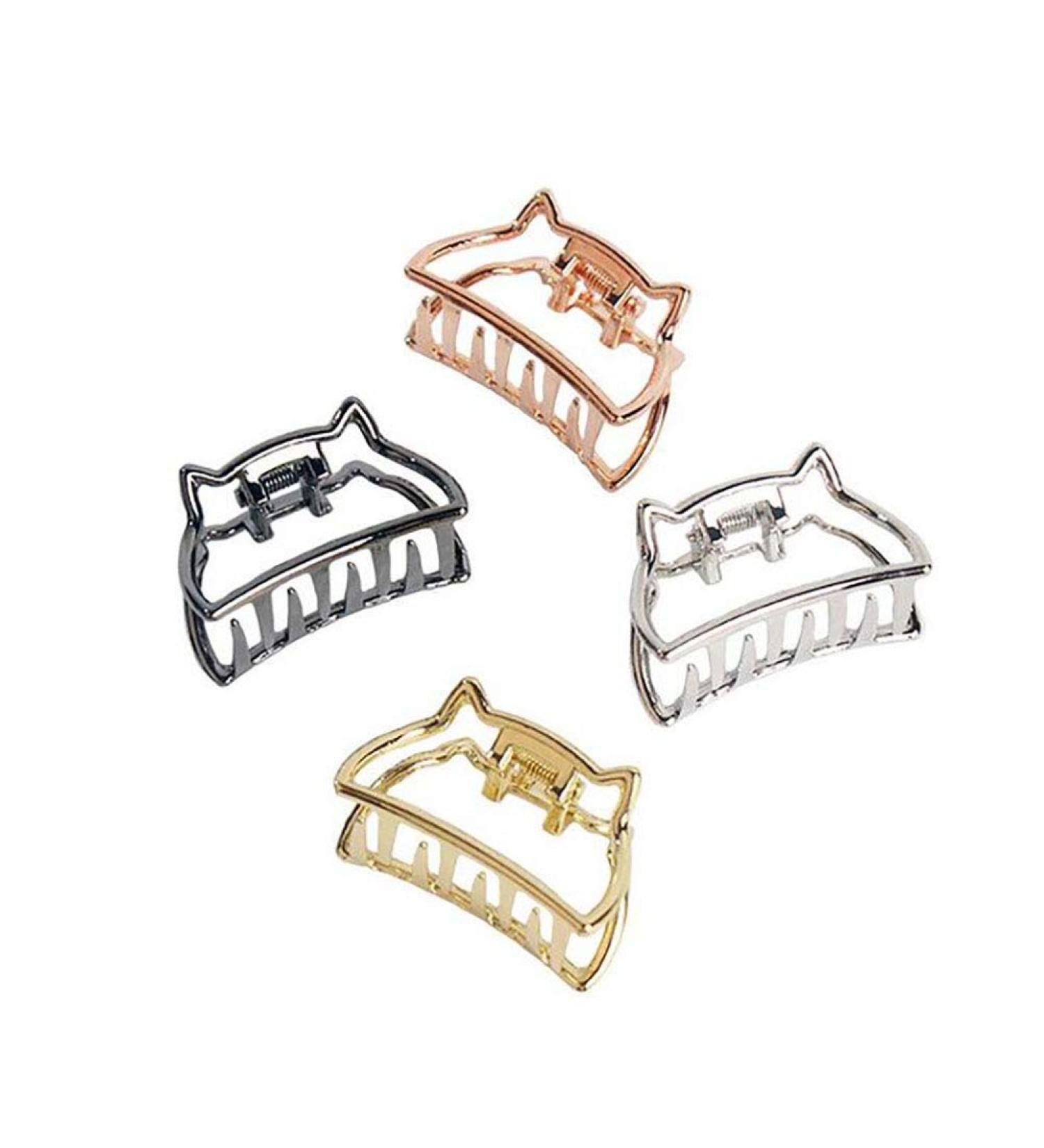 Fodattm Vintage Metal Hair Clips for Women - 4pcs Ponytail Hair Claws - Buy Online on GoSupps.com