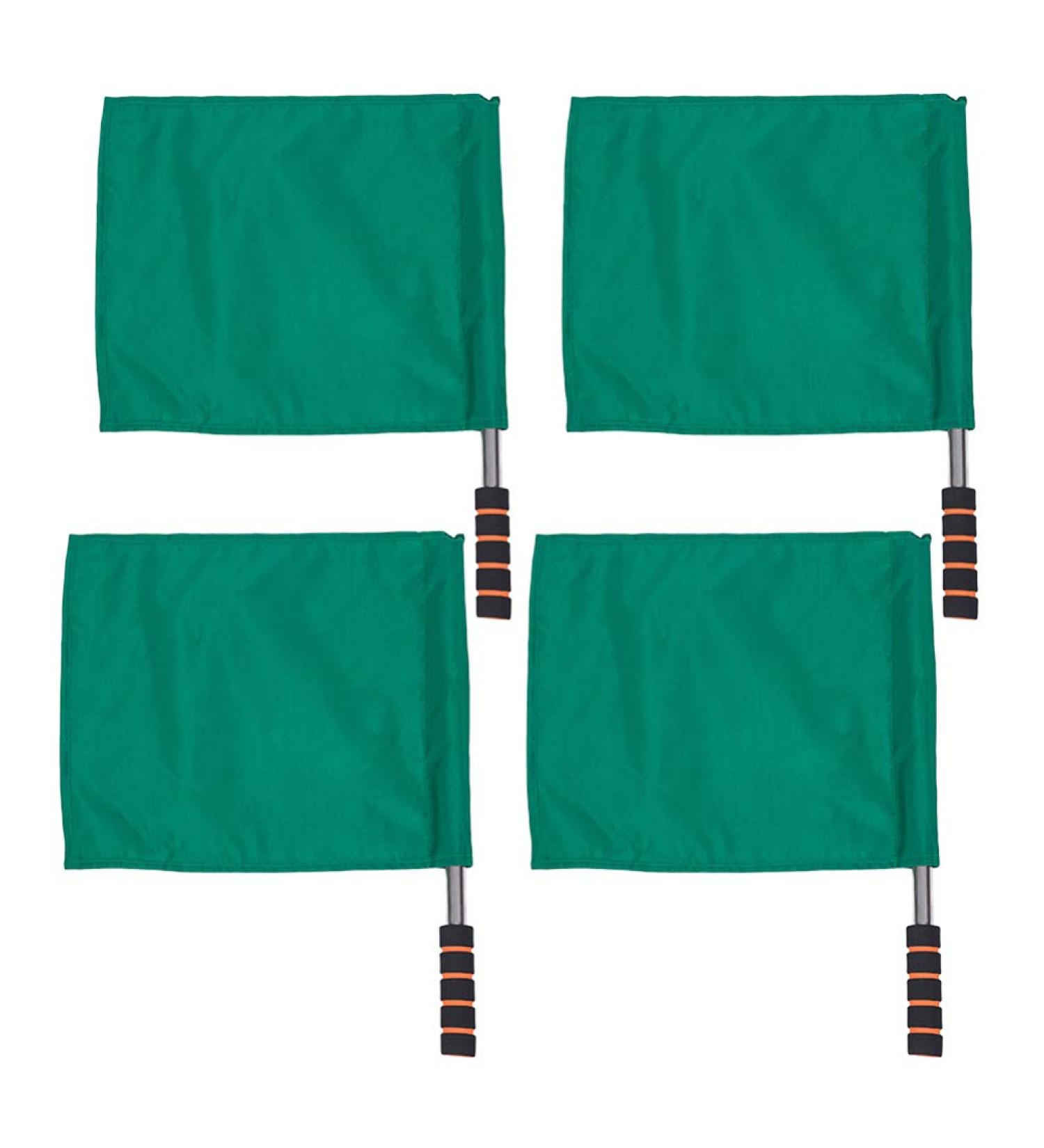 Sewroro 4pcs Sports Linesman Flags Referee Flag Set for Track and Field Events - Green - Buy Online on GoSupps.com