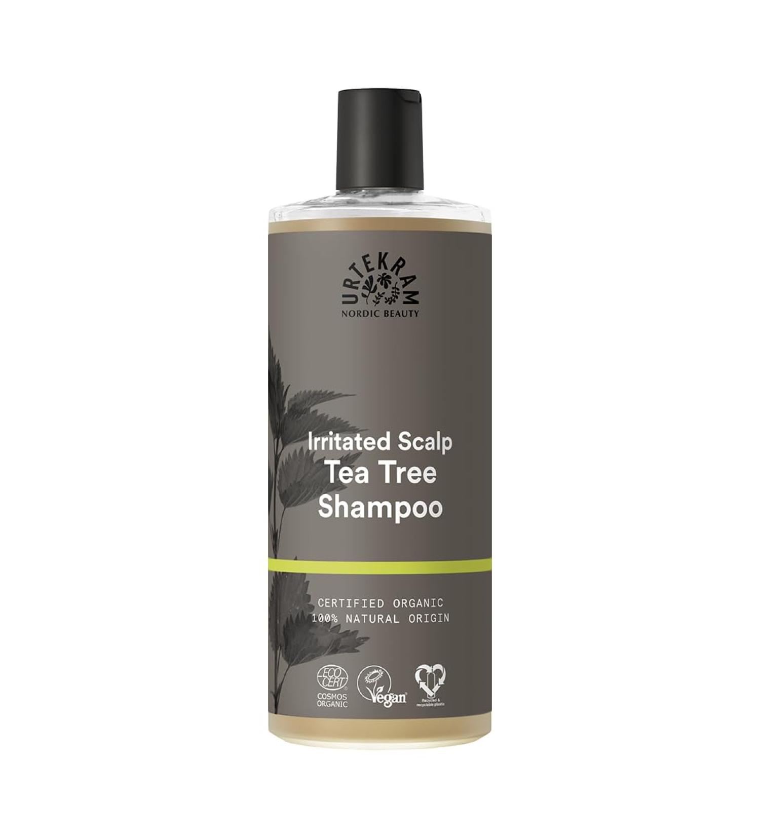 Urtekram Organic Tea Tree Shampoo for Irritated Scalp - 500ml | Soothing Gentle Cleanser | International Shipping - Buy Online on GoSupps.com