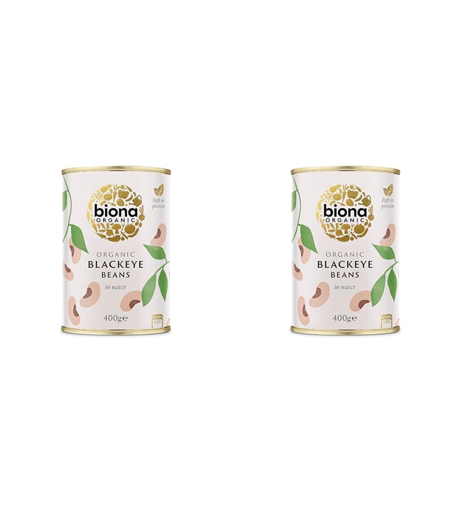Biona Organic Blackeye Beans in Water 400g Package may vary (Pack of 2) - Buy Online on GoSupps.com