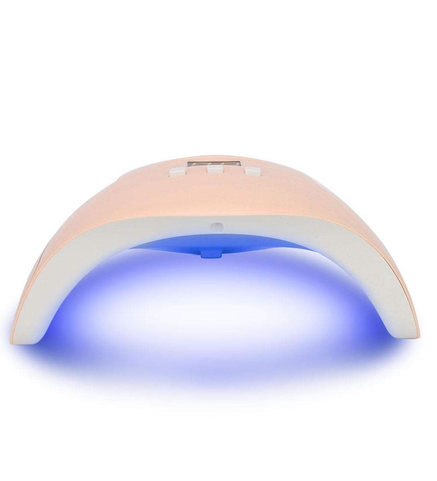 54W UV LED Nail Lamp Manicure Tool with 30s/60s/90s Timing Setting, Pink - Buy Online on GoSupps.com