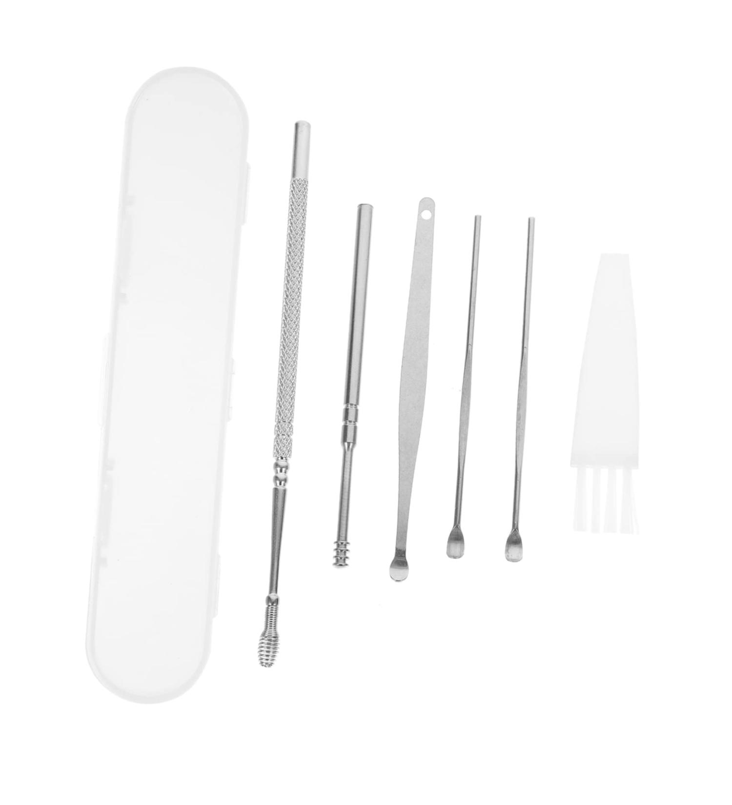 Hemoton 4-Piece Ear Pick Tool Cleaning Kit - Stainless Steel Ear Wax Removal Set for Adults - Buy Online on GoSupps.com