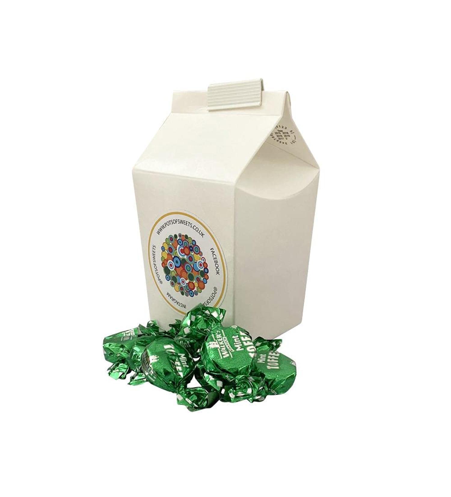 250g Carton of Walkers Individually Wrapped Mint Toffees Sweet