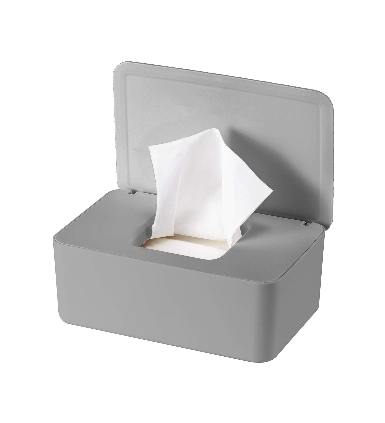 Ophobay Baby Wipes Dispenser - Grey Diaper Wipes Holder with Seal Design - Buy Online on GoSupps.com