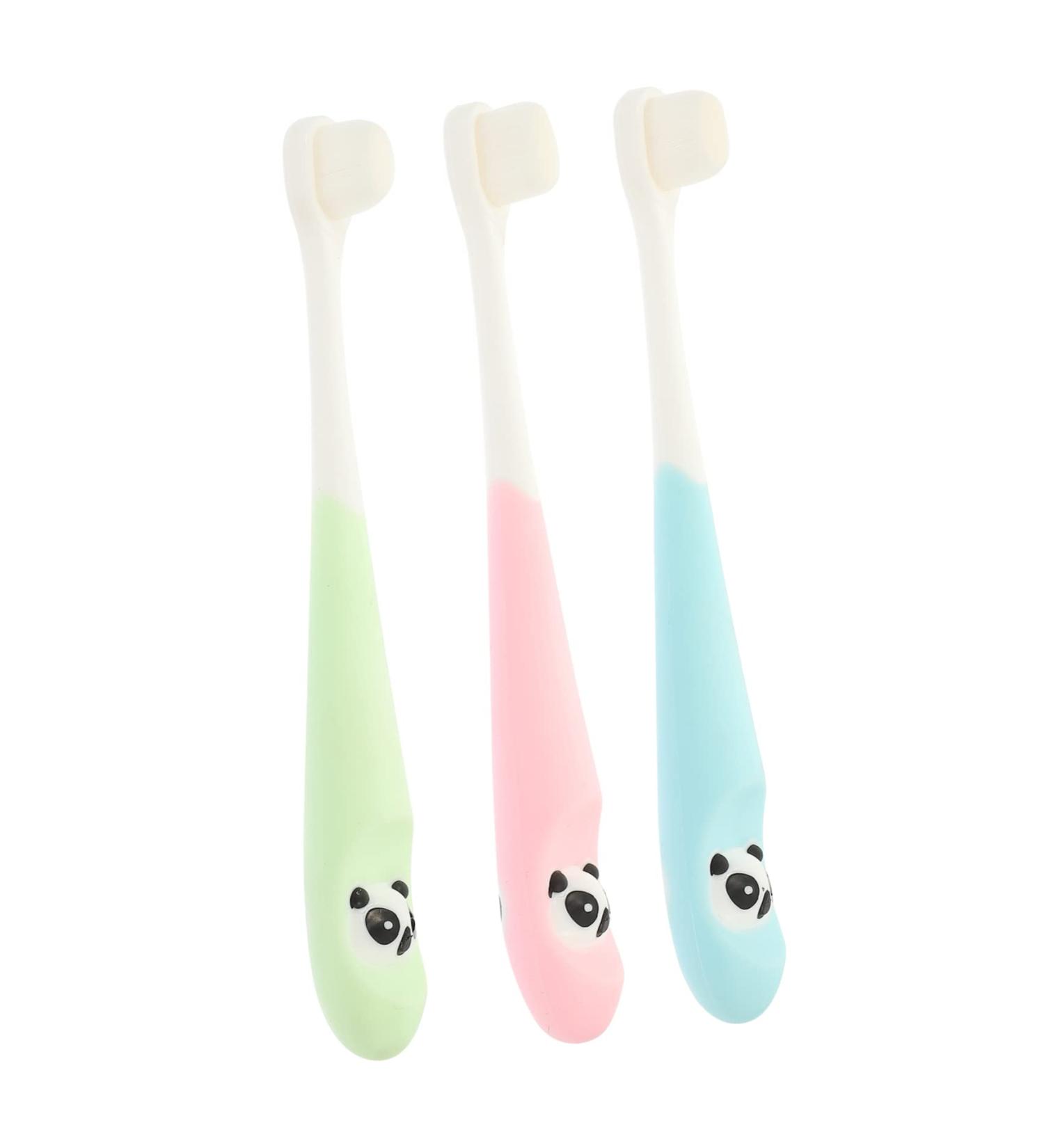 Magiclulu 3-Pack Travel Toothbrush for Kids | Soft Silicone & Rubber Toothbrushes | Colorful Children's Dental Care Essentials - Buy Online on GoSupps.com