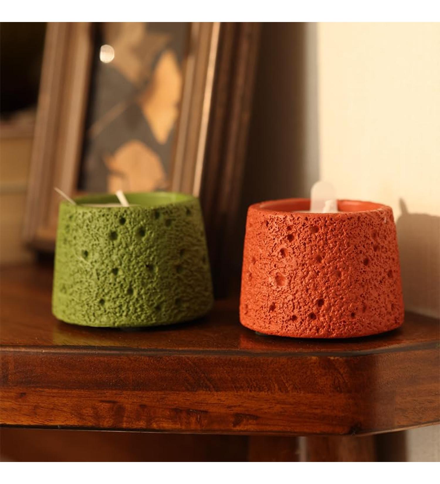 Scented Candles for Home Aromatherapy Candles Set for Women Lavender Candle 46H Long LastingBurning Stress Relief Candles for Birthday Holiday Christmas Mother's Day (Green+Red)