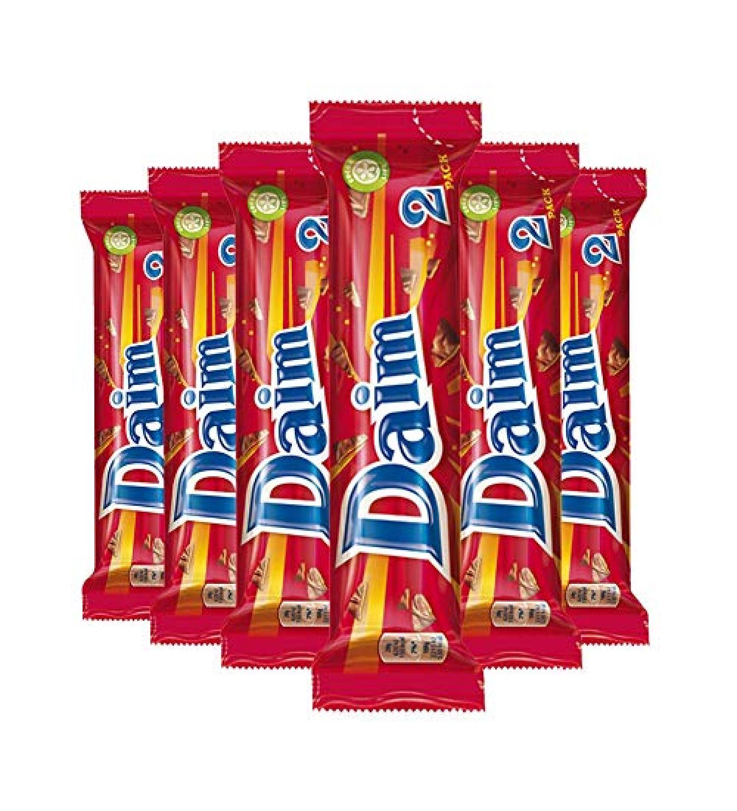 Daim Chocolate Bar (6 x 56g) - Crunchy Almond Caramel Covered in the Finest Milk Chocolate - Delicious Swedish Candy