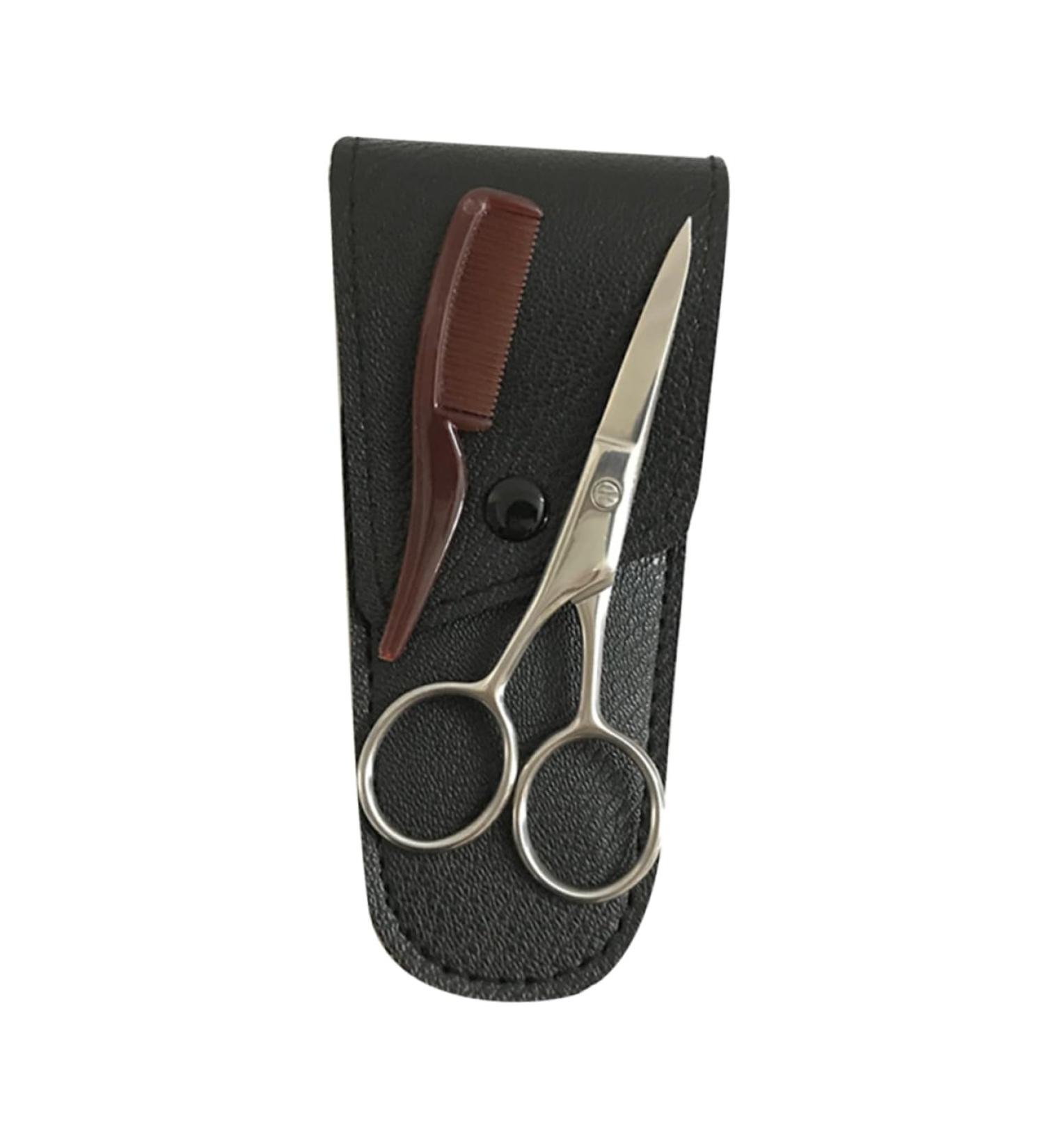 Housoutil 1 Set Brow Scissors Small Scissors Eyebrow Scissor Nose Scissors Beard Eyebrow Trimming Scissors Confident Beard Cut Eyebrow Grooming Scissors Stainless Steel 6.3x13.3cm Black - Buy Online on GoSupps.com