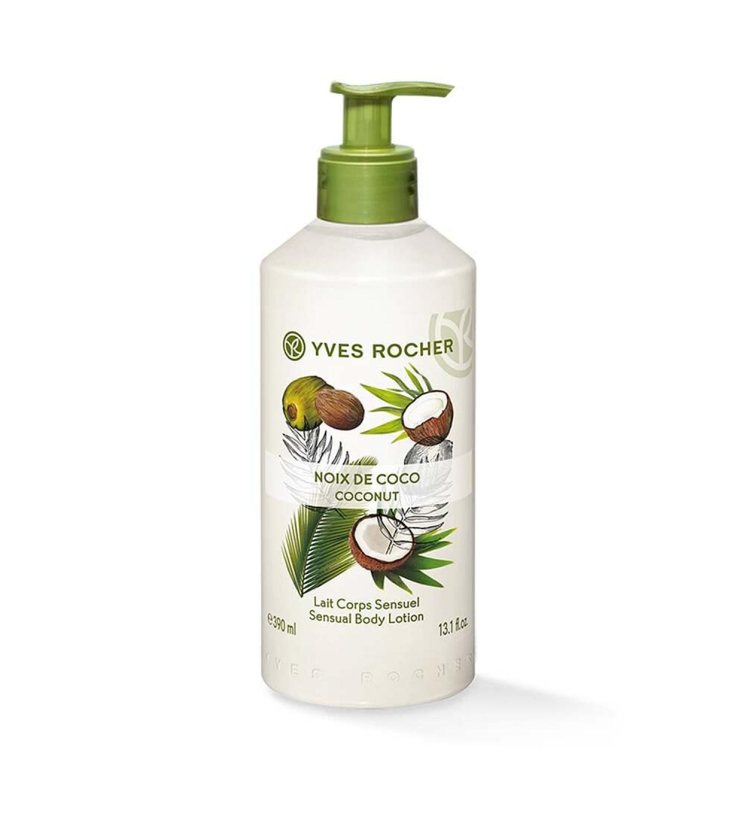 Yves Rocher Moisturizer Body Lotion 13.1 Oz for dry skin (Coconut)