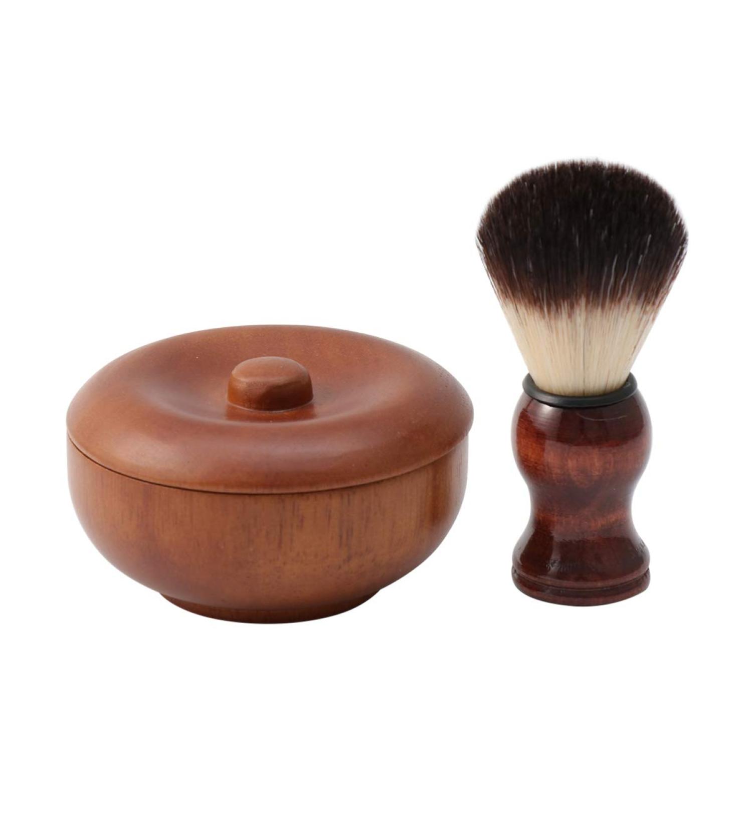 Premium Razor Brush Set for Men | Nylon Shaving Brush & Bamboo Foam Shell | Perfect Shaving Kit for Smooth Results - Buy Online on GoSupps.com