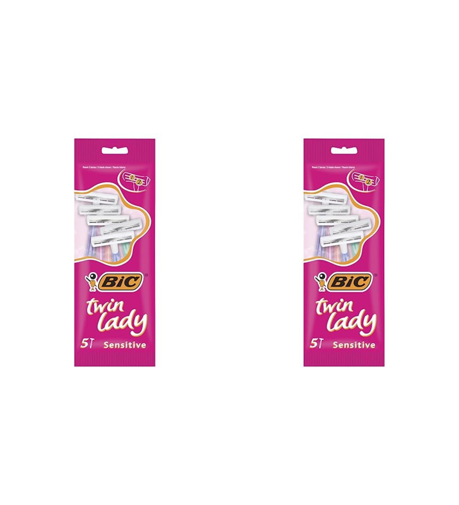 BIC Twin Lady Sensitive Razor - Pack of 10 5 Count (Pack of 2) - Buy Online on GoSupps.com